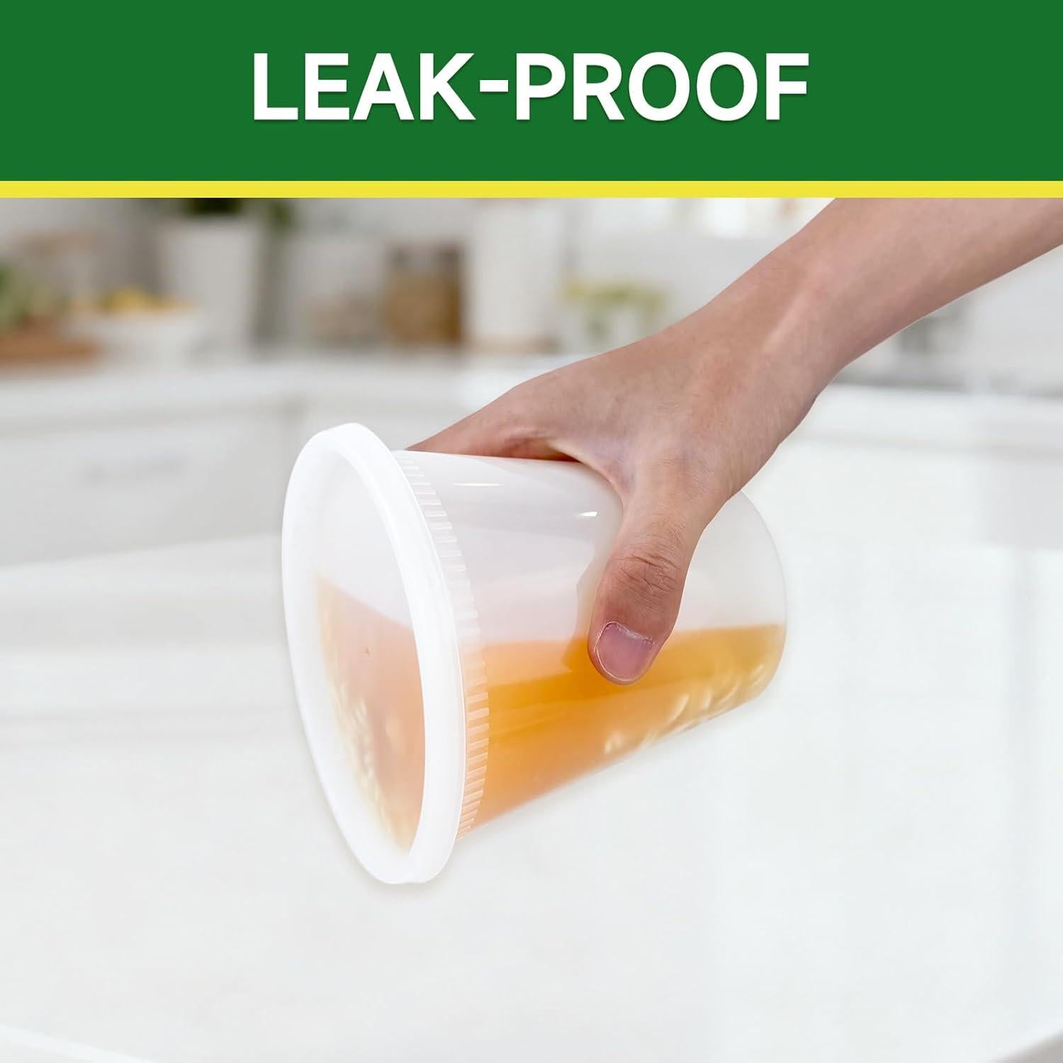 Set de 50 Contenedores Deli 950 ml Dealusy A Prueba de Fugas