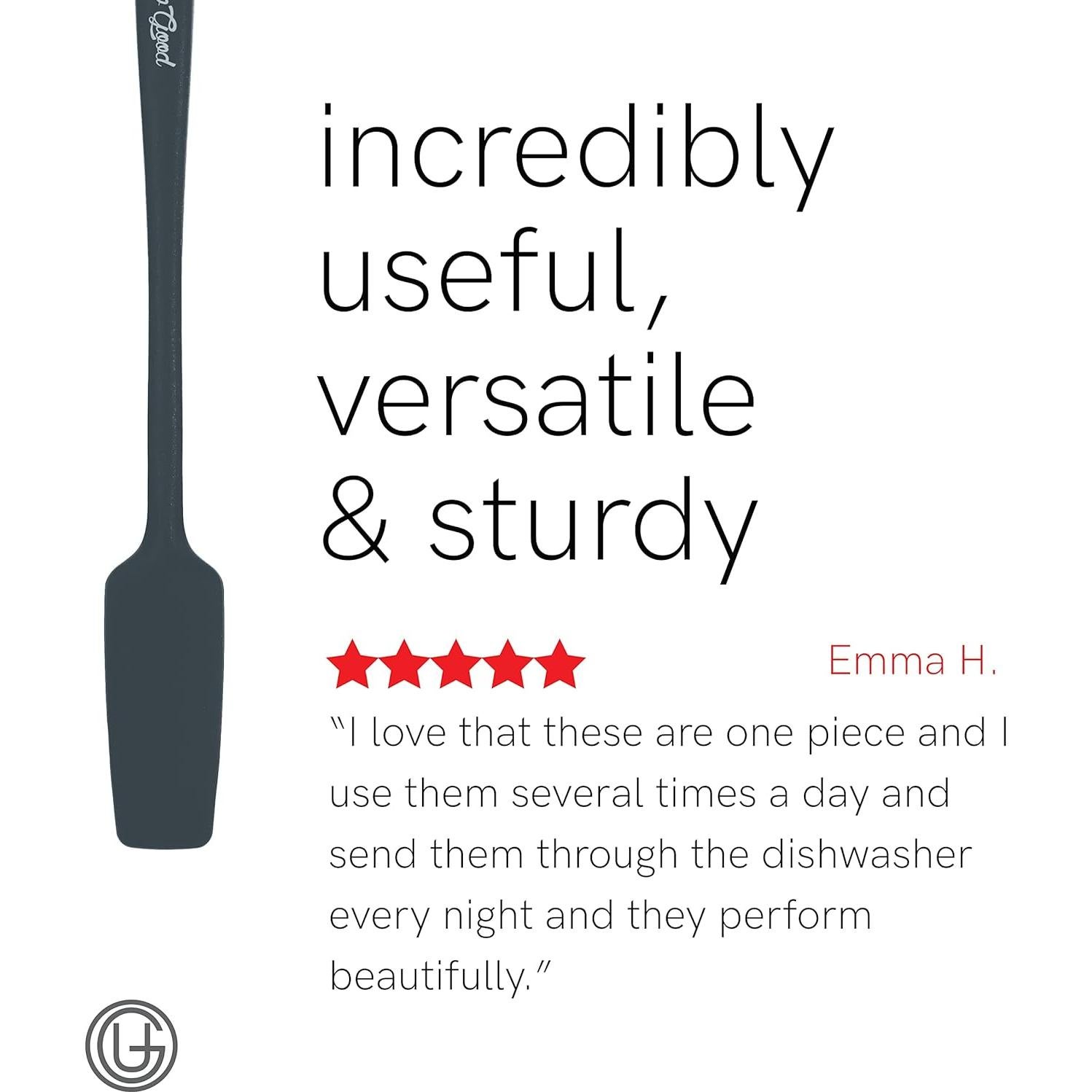 Juego de Espátulas de Silicona UpGood 4 Piezas Gris