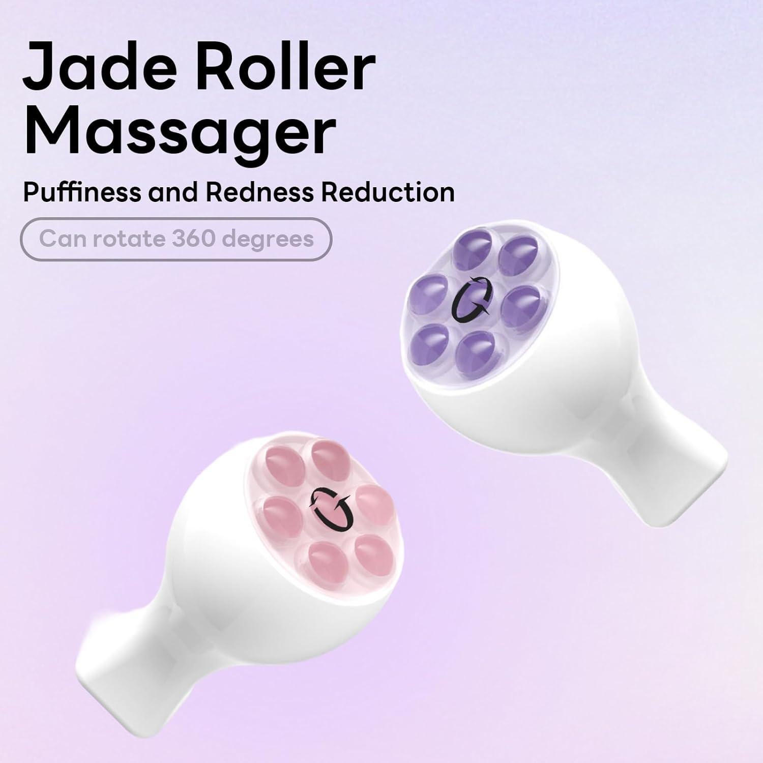 Rodillo de Jade Masajeador YSYL DIRECT - Cuidado Facial Púrpura