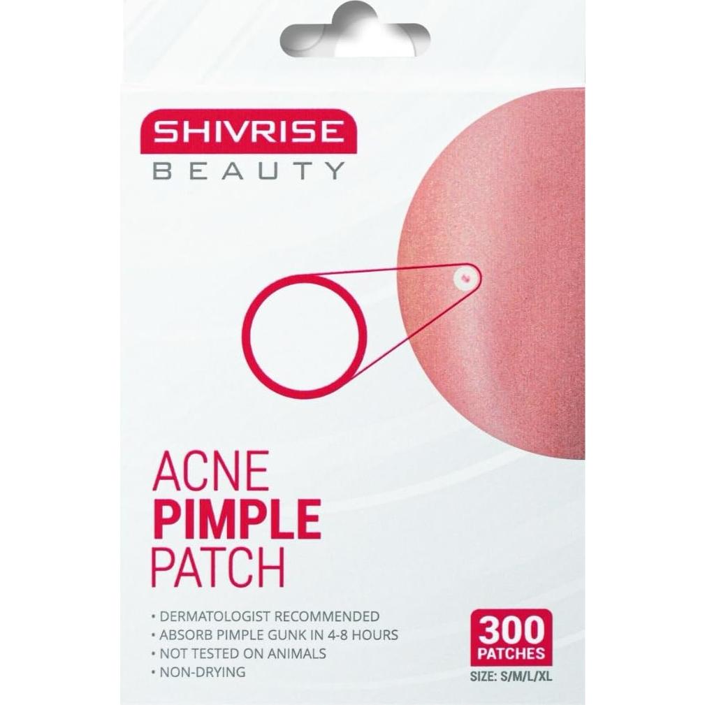 Parches para Granos Hidrocoloides Shivrise - 300 Unidades, 4 Tamaños