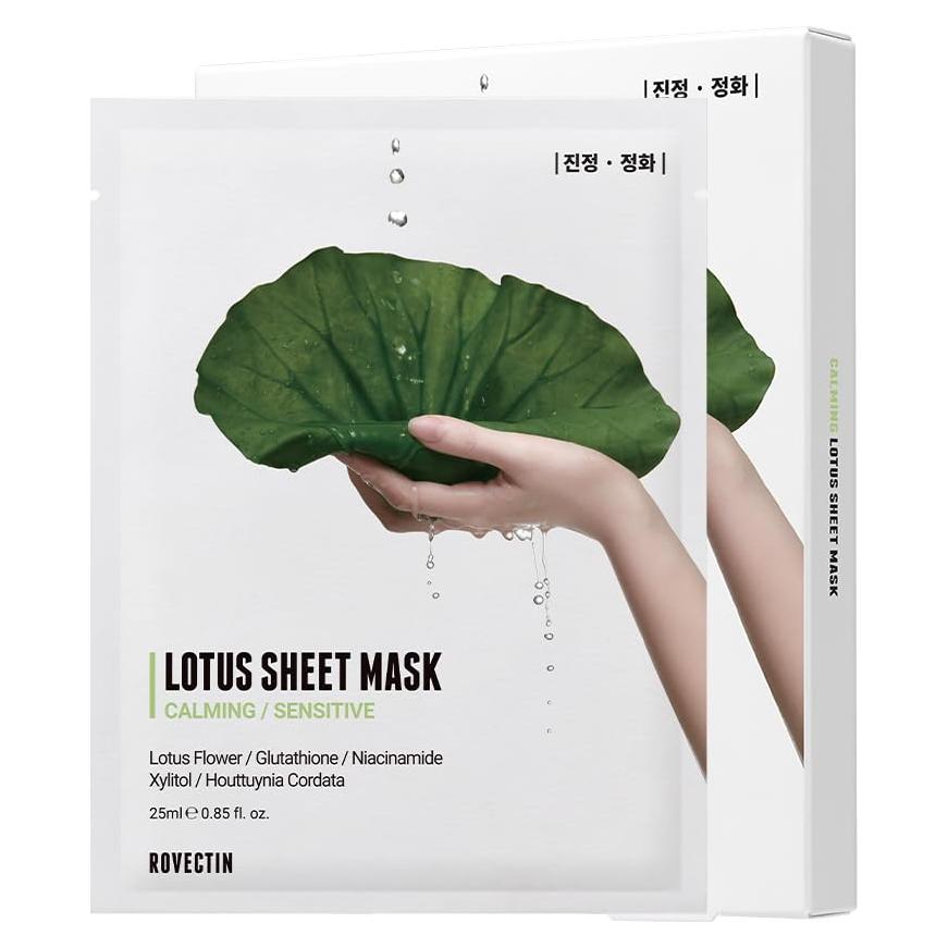 Mascarilla Facial Calmante Rovectin 5 Unidades 20cm x 15cm