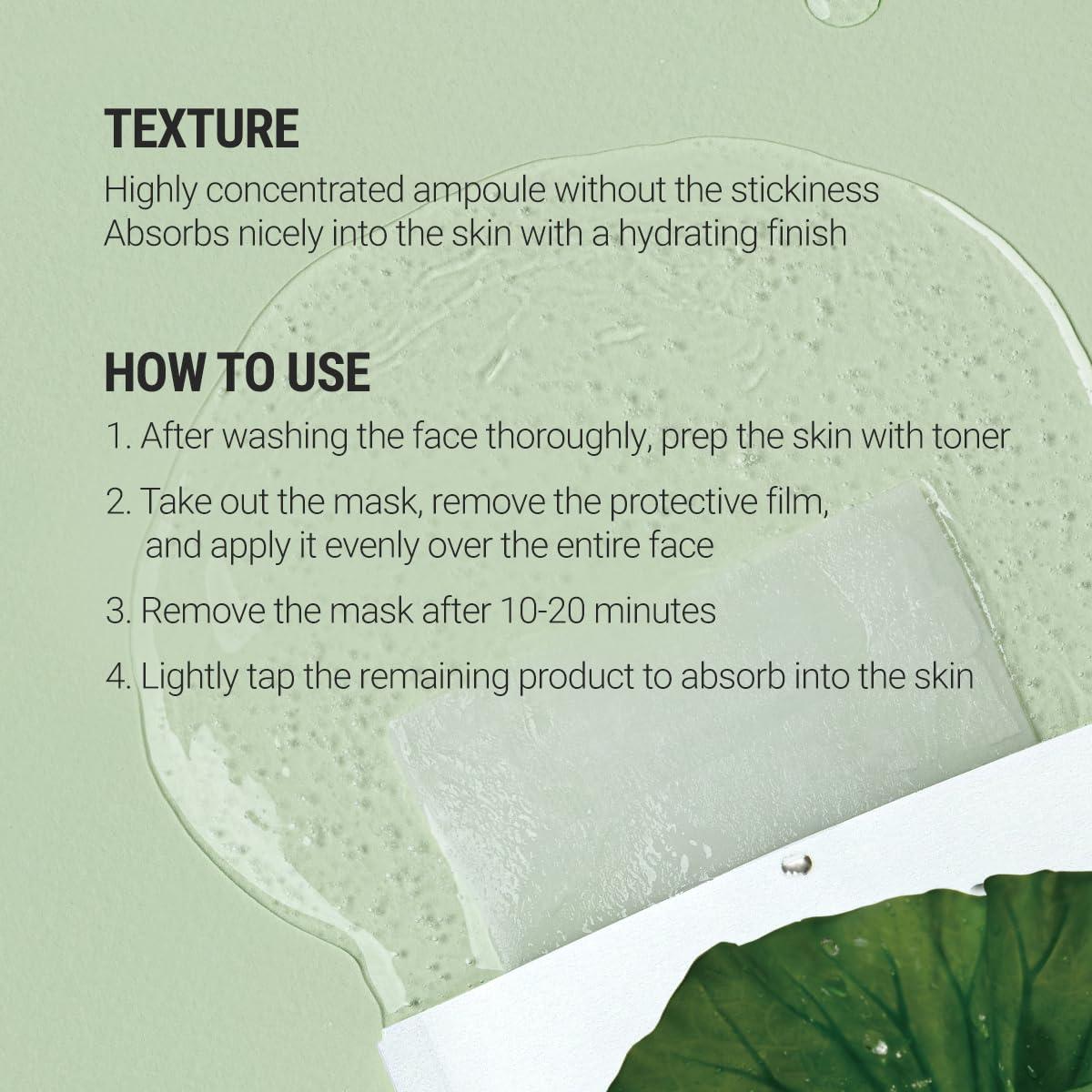 Mascarilla Facial Calmante Rovectin 5 Unidades 20cm x 15cm