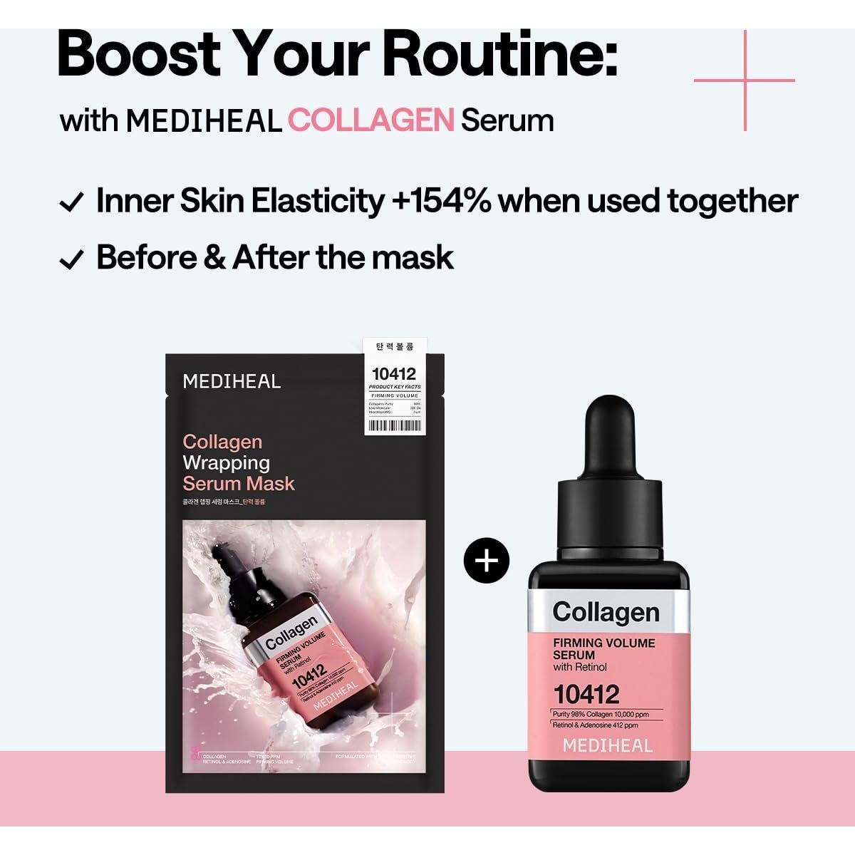 Mediheal Mascarilla de Suero Colágeno 10 Hojas Reafirmante