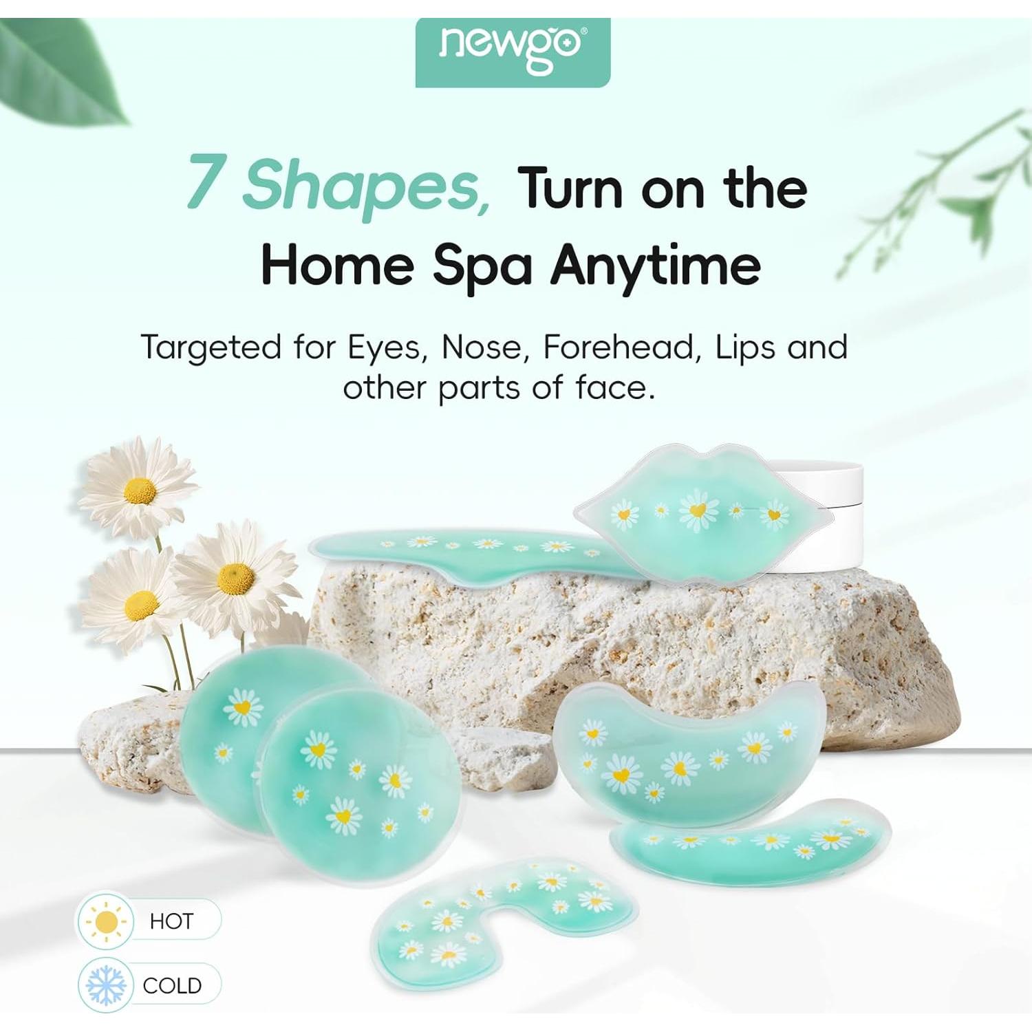 Set de Máscaras Refrigerantes NEWGO 7 en 1 para Ojos