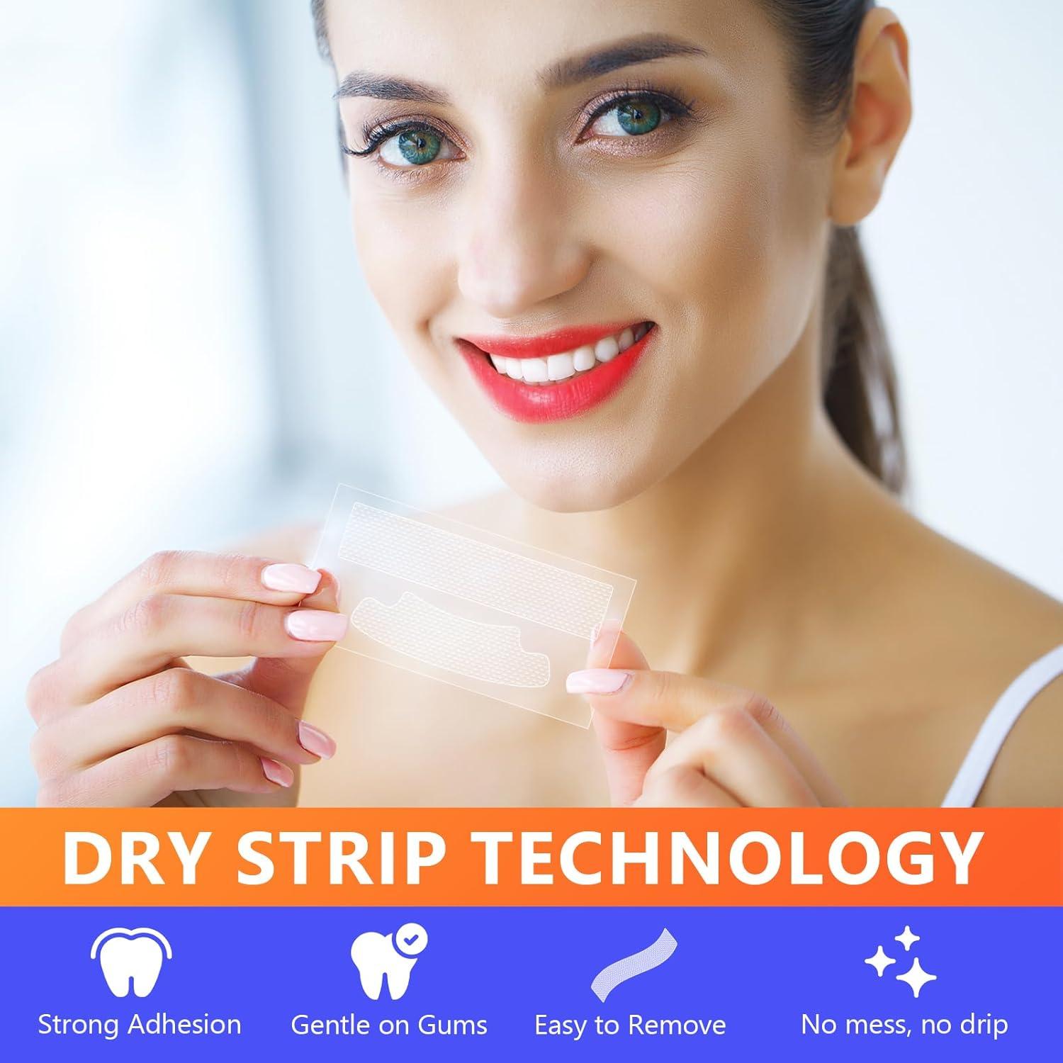 Tiras Blanqueadoras de Dientes GAJEXNG - 84 Tiras (42 Tratamientos) Sin Residuos