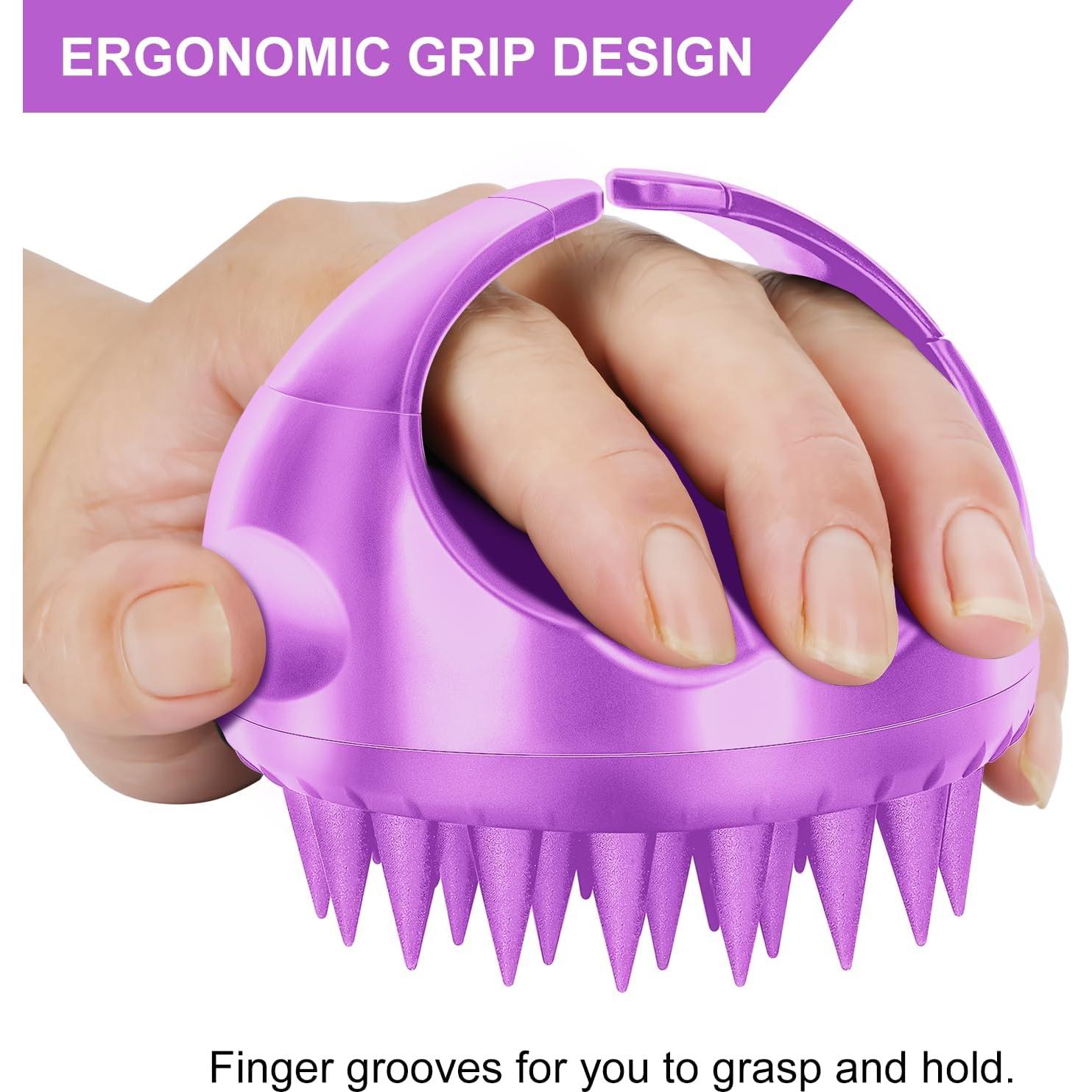 Masajeador de Cuero Cabelludo SetSail con Cepillo de Silicona