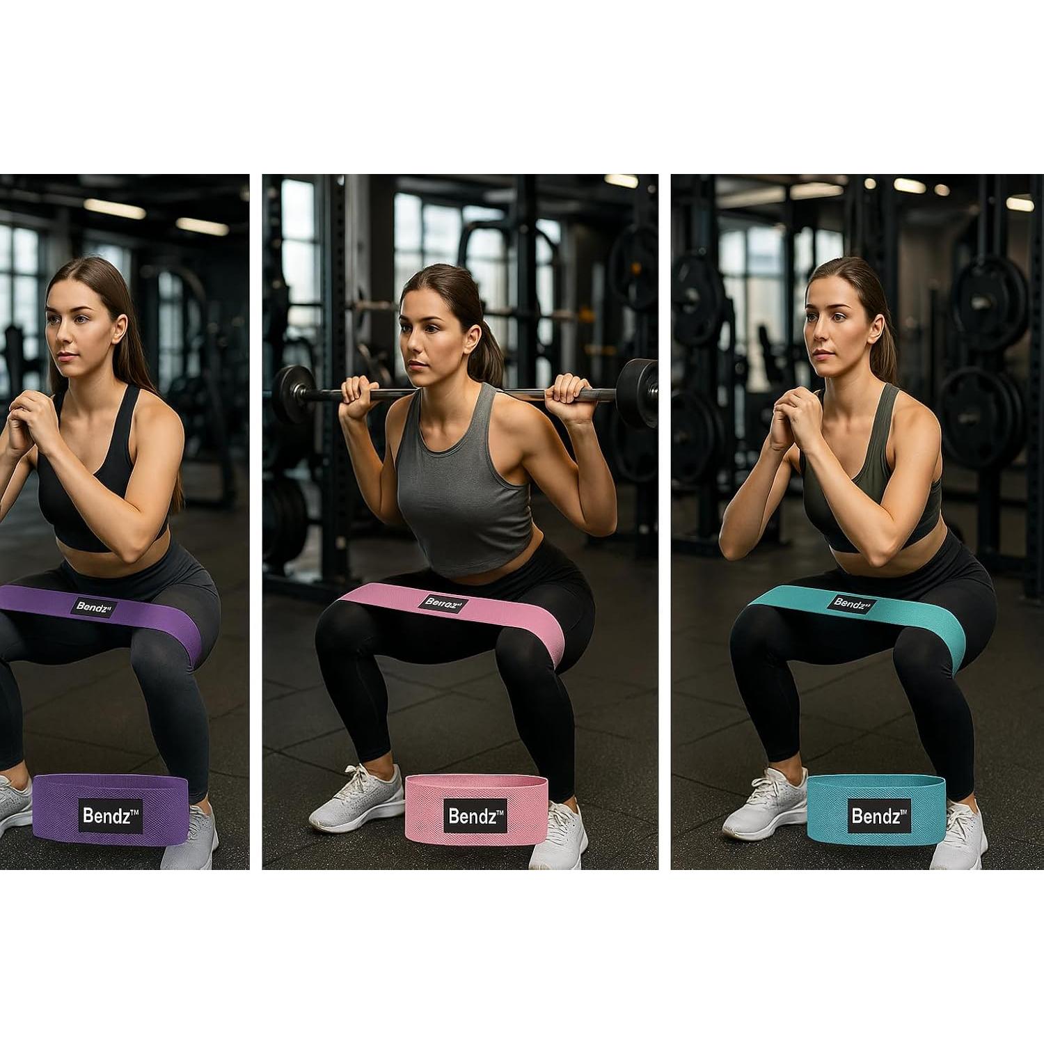 Bandas de Resistencia Bendz - Set de 3 para Glúteos y Piernas