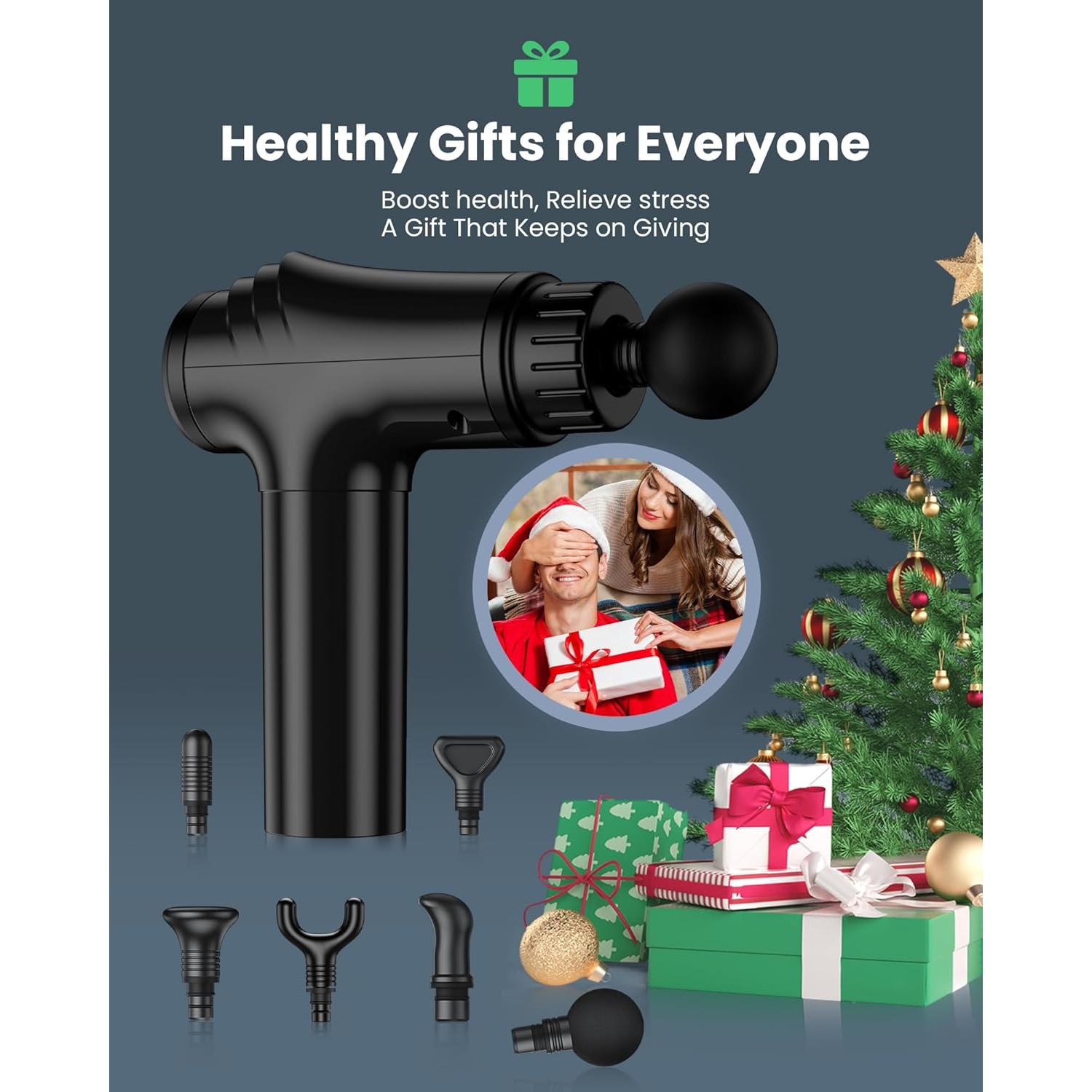 Pistola de Masaje AYURA MG7 Tejido Profundo 30 Velocidades