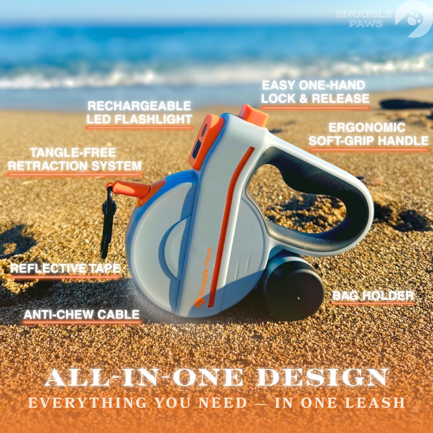 Correa Retráctil para Perros Snuggle Paws 4.88m Resistente