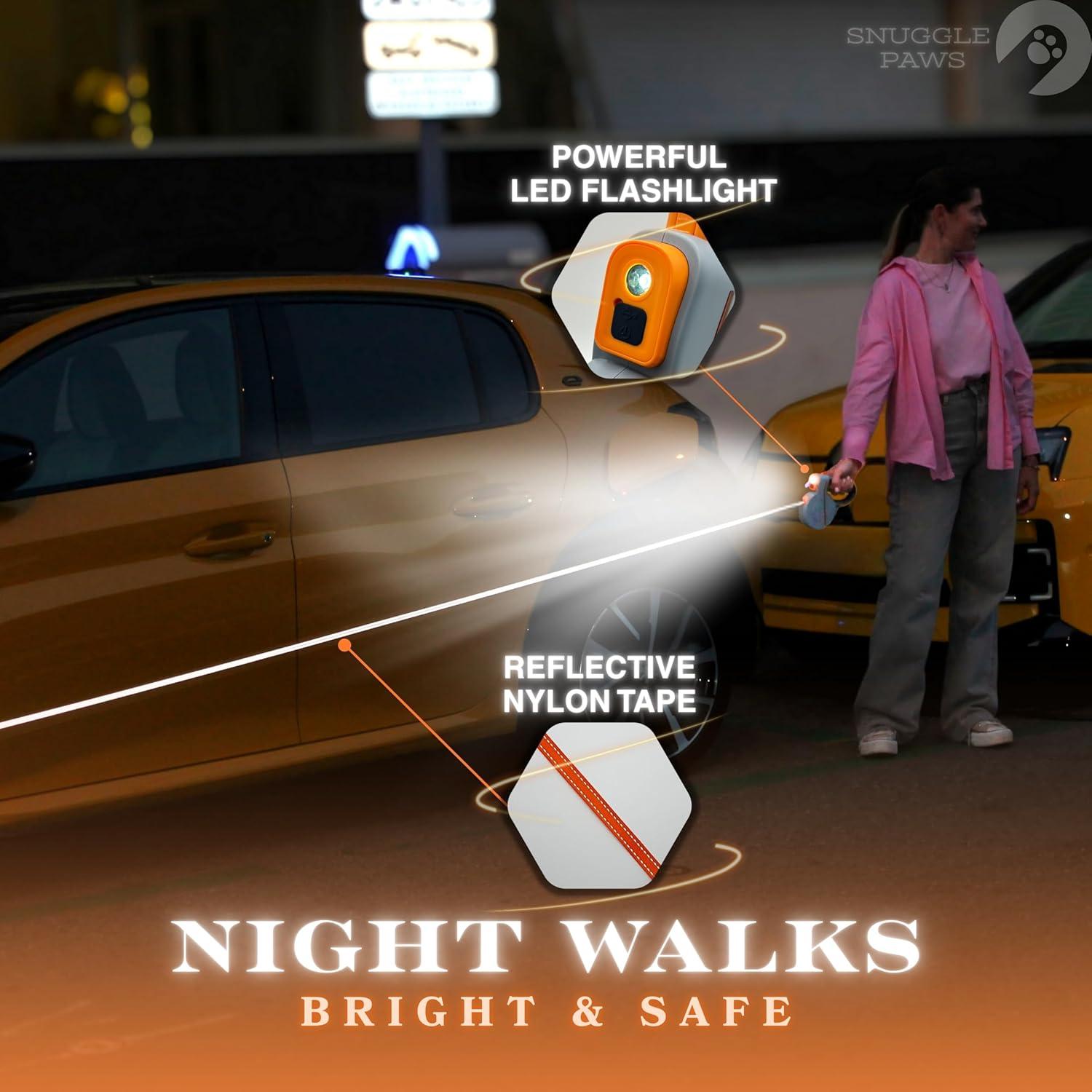 Correa Retráctil para Perros Snuggle Paws 4.88m Resistente