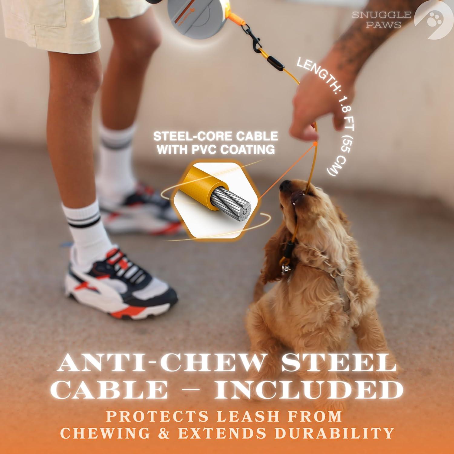 Correa Retráctil para Perros Snuggle Paws 4.88m Resistente