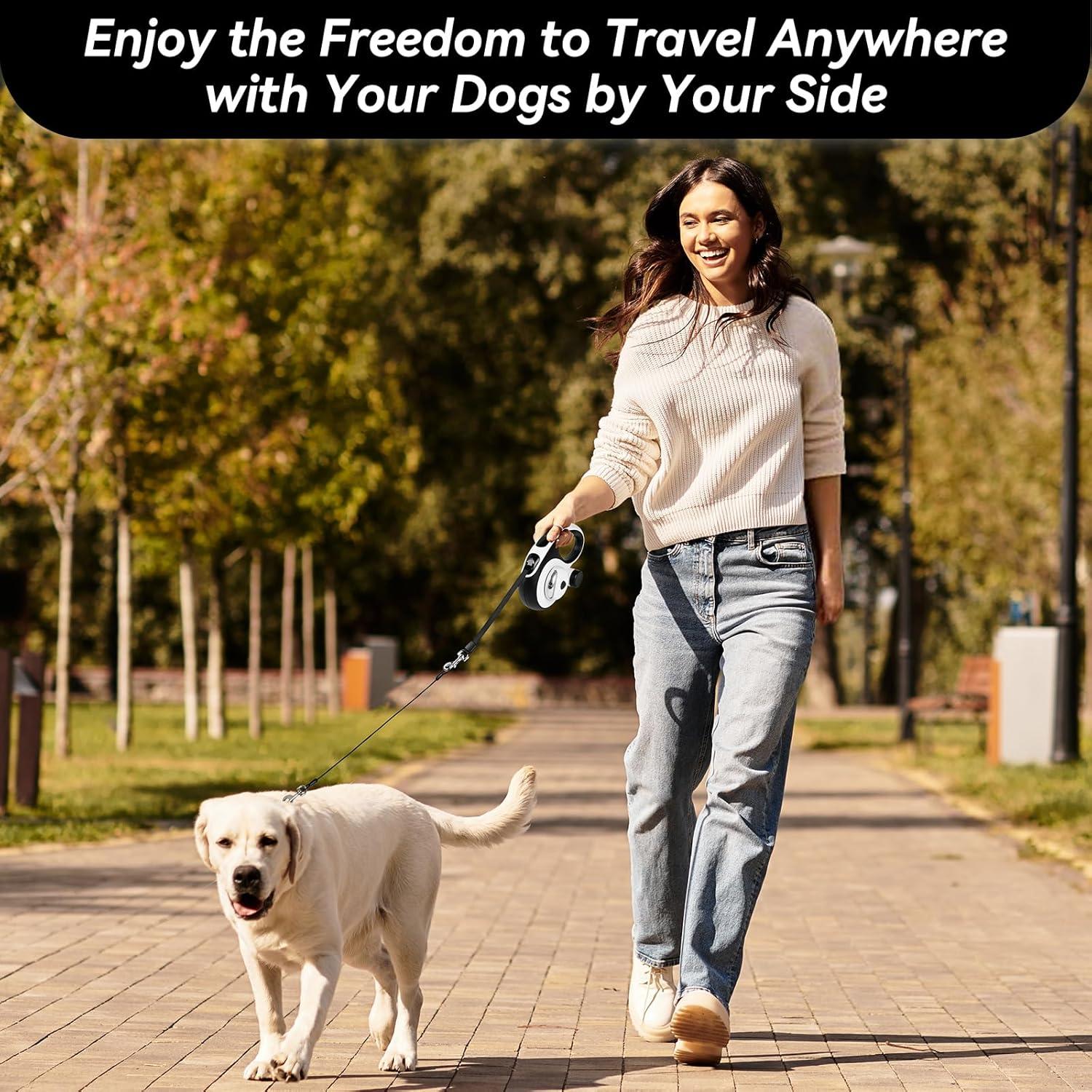 Correa Retráctil YunoEntona 7.92m para Perros Grandes hasta 45kg