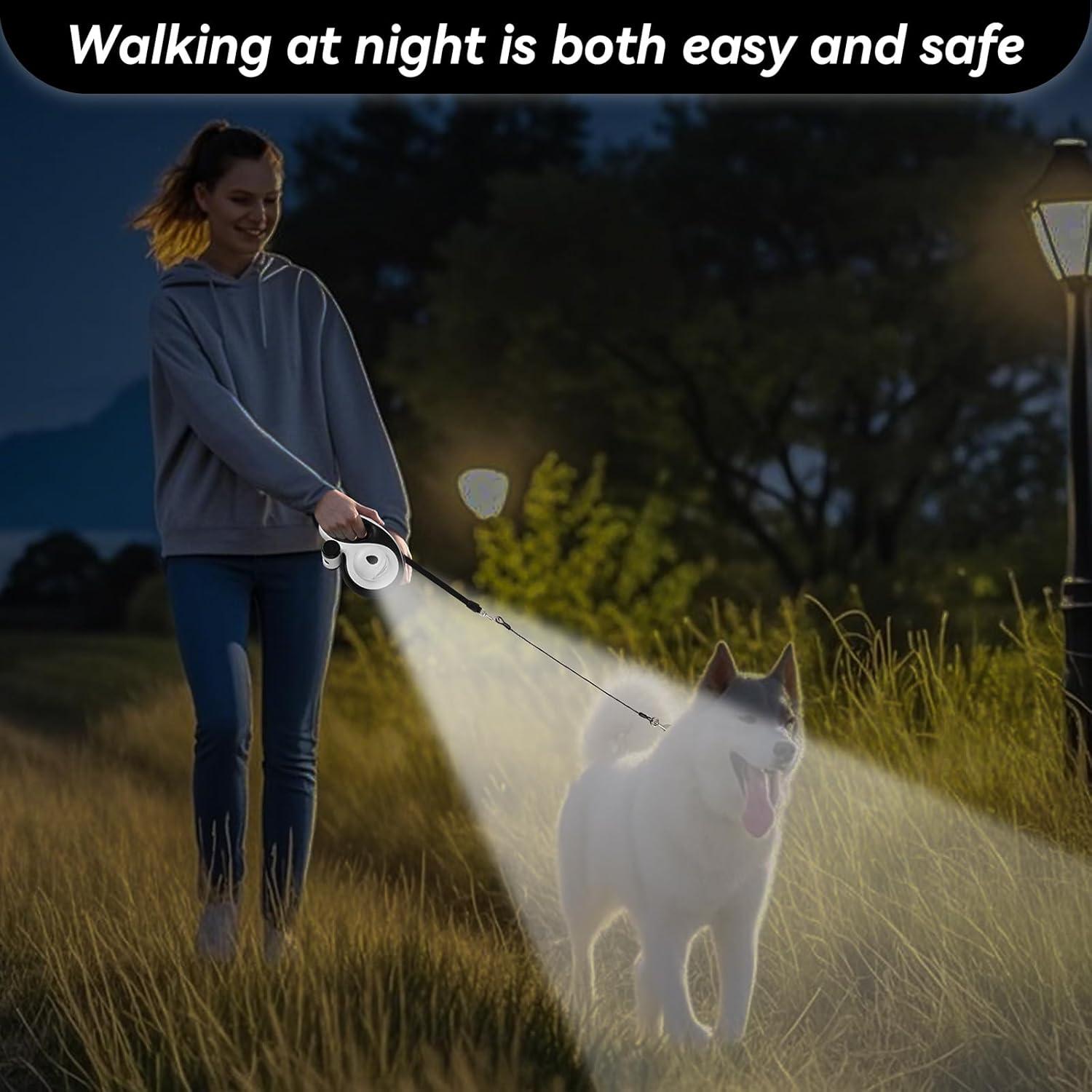 Correa Retráctil YunoEntona 7.92m para Perros Grandes hasta 45kg