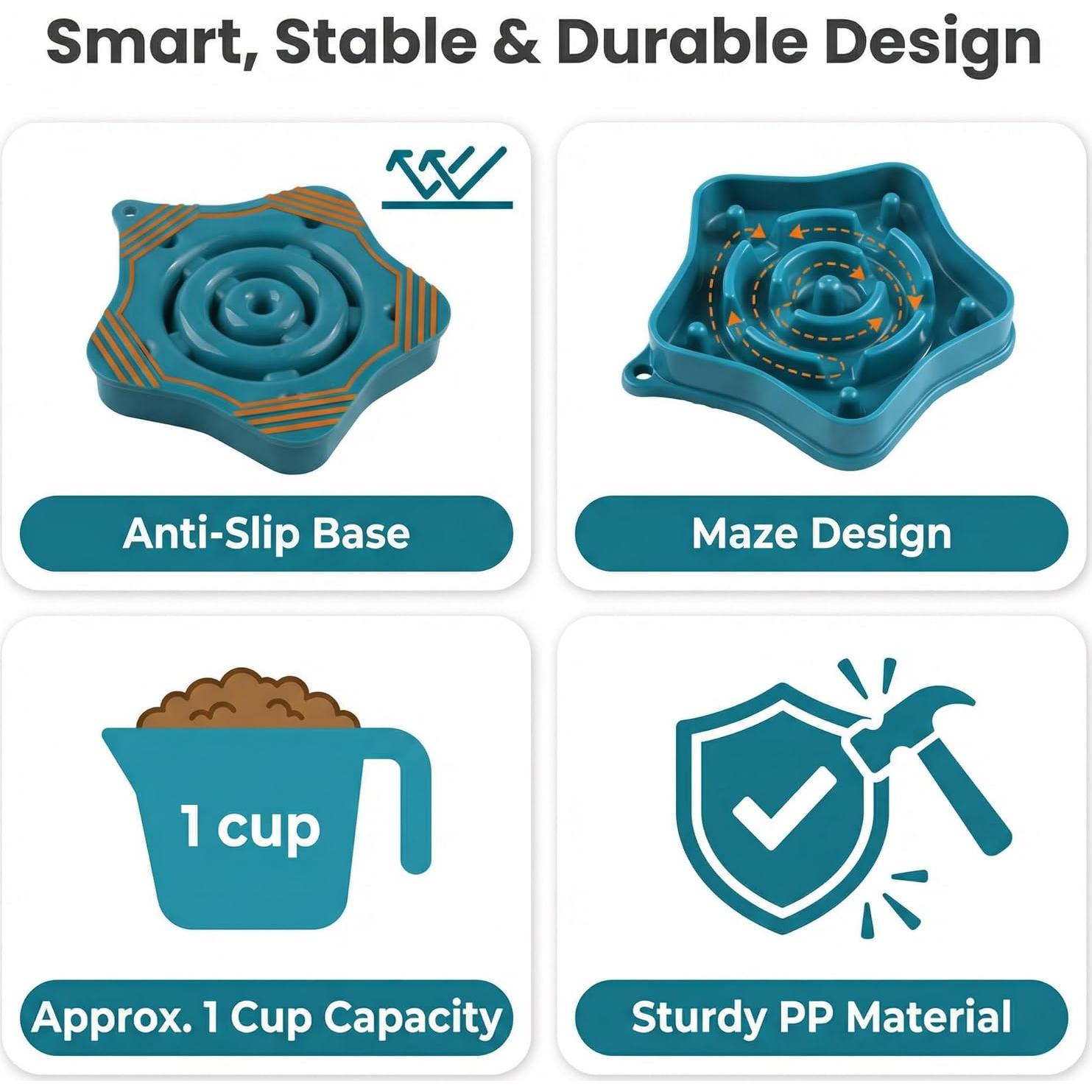 Tazón Antisofocante para Perros Pequeños Taizhou 350ML