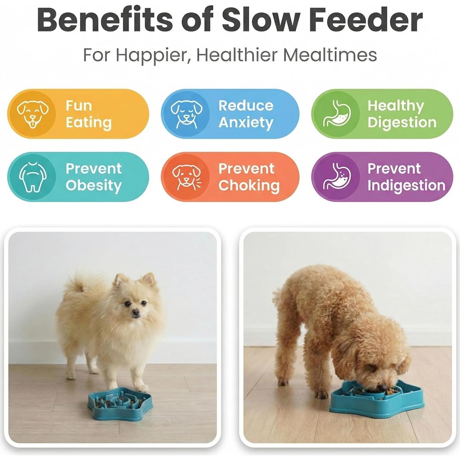 Tazón Antisofocante para Perros Pequeños Taizhou 350ML