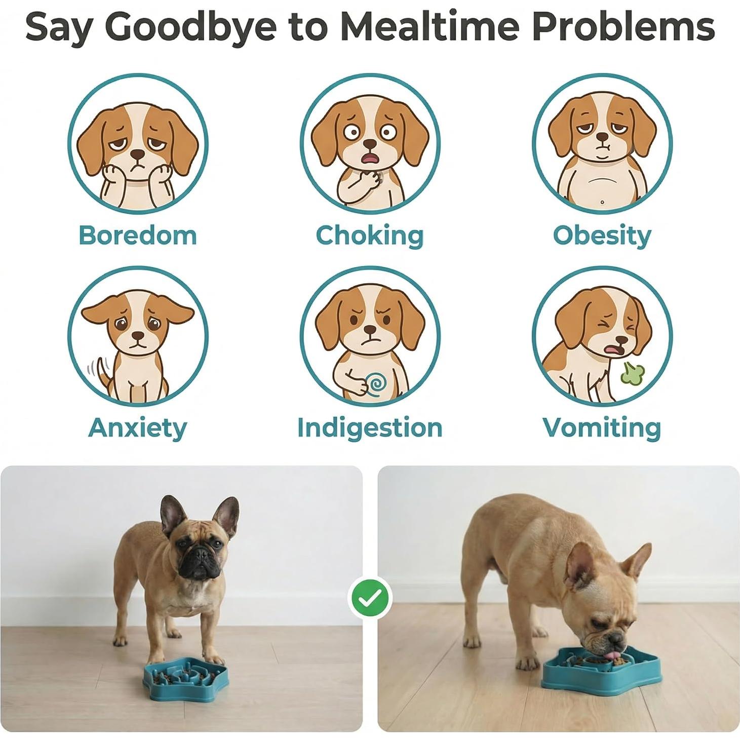 Tazón Antisofocante para Perros Pequeños Taizhou 350ML