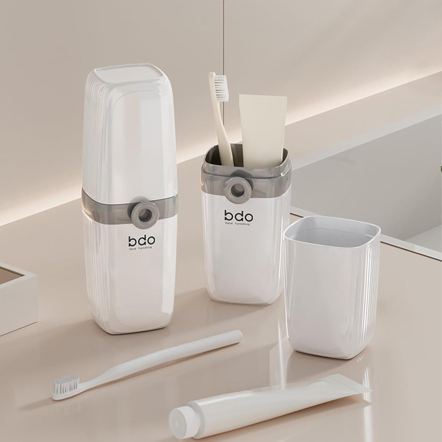 Estuche de viaje para cepillo de dientes y jabón FQDGTFA set de 2