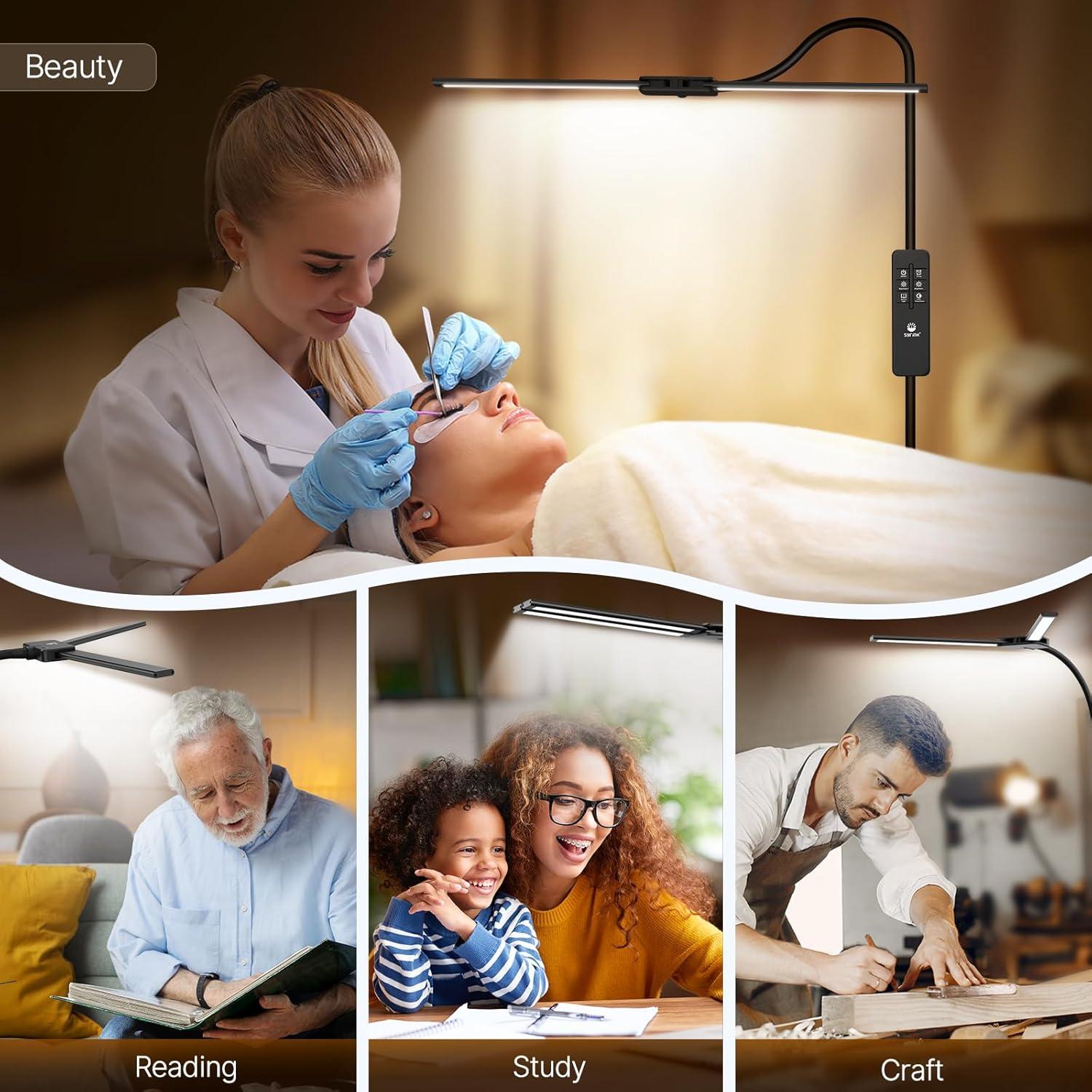 Lámpara de Pie LED Syrinx LFL020 14W Control Remoto y Gestos