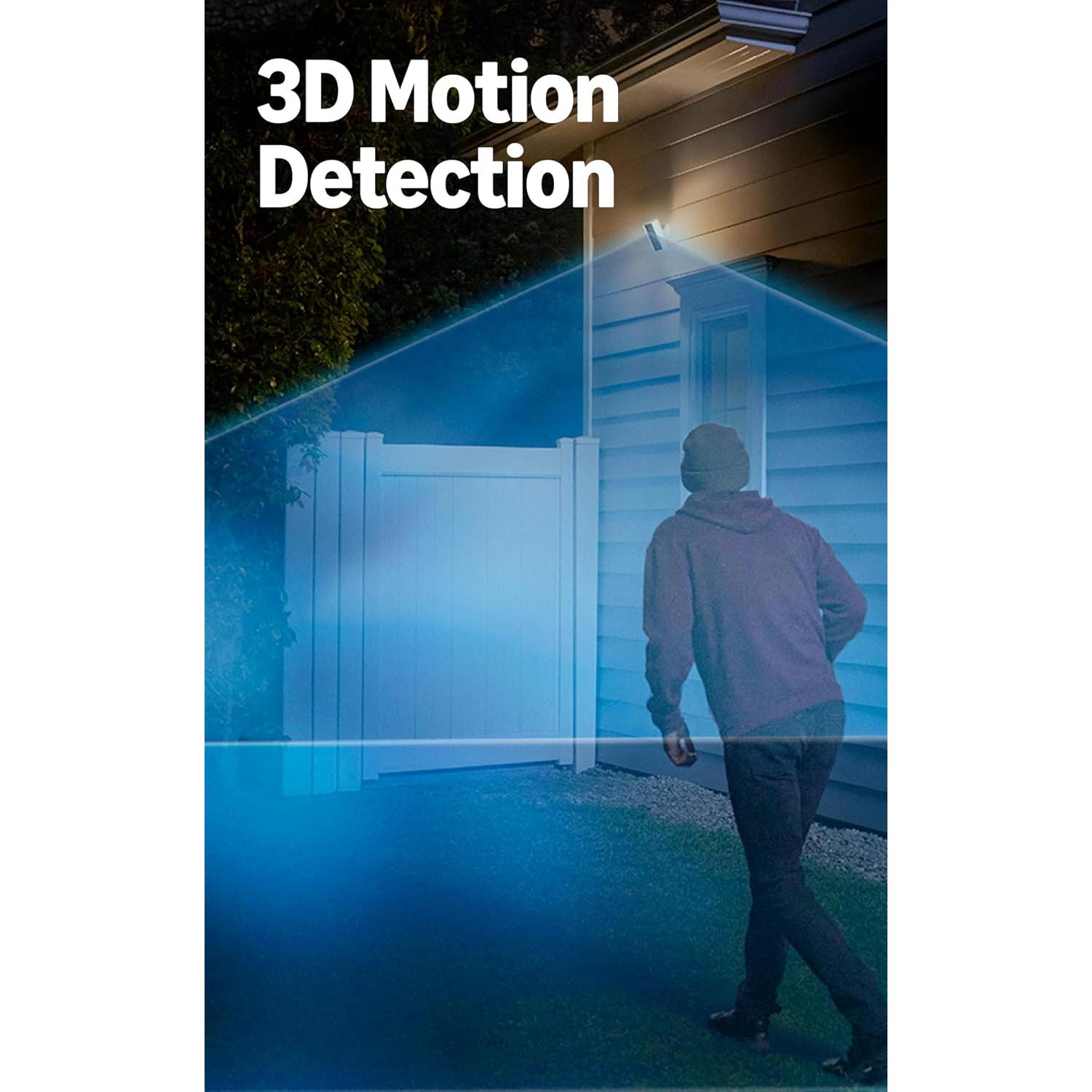 Ring Spotlight Cam Pro, Plug-in (newest model), Home or business security, Retinal 4K with wide-angle video, 10x Enhanced Zoom, and 600 Lumen Spotlights, White
