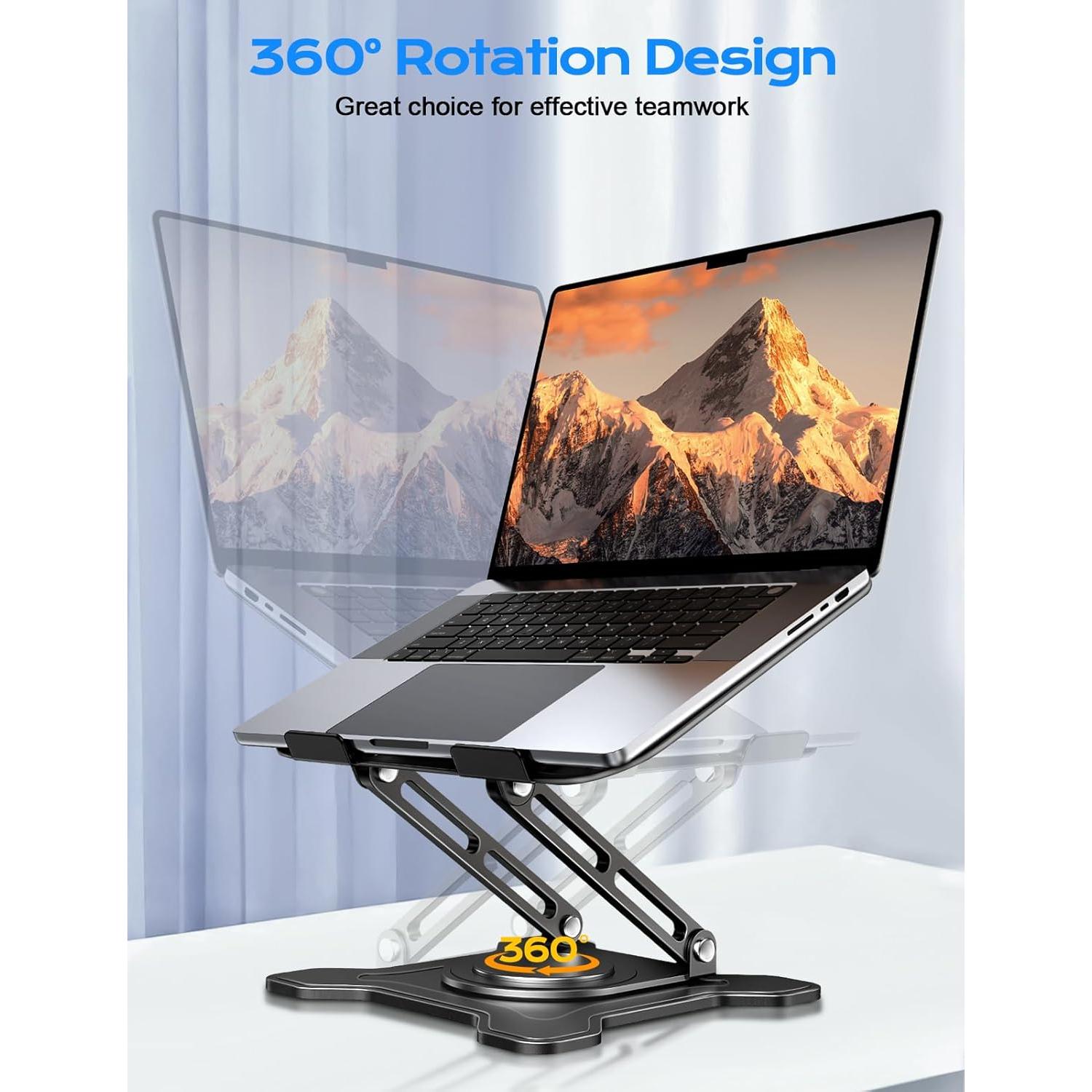 Soporte Ajustable para Laptop JCZT NH02Pro Negro 10-16"