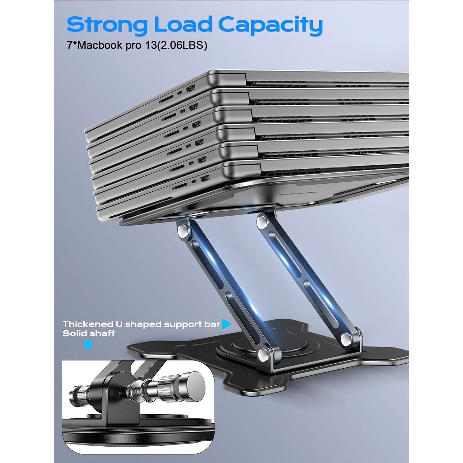 Soporte Ajustable para Laptop JCZT NH02Pro Negro 10-16"