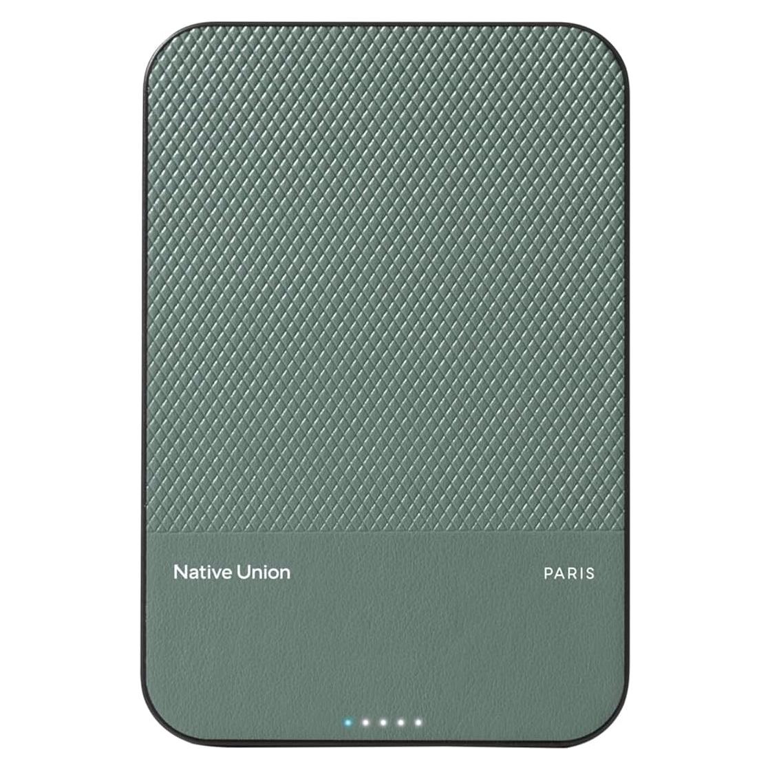 Banco de Poder Native Union (Re)Classic 5000mAh Qi2 MagSafe Verde