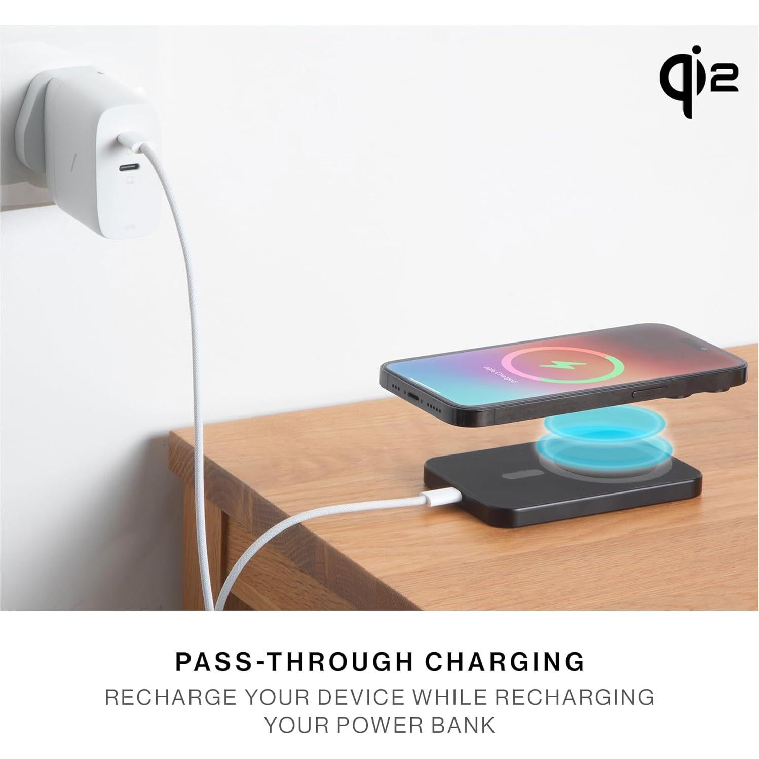 Banco de Poder Native Union (Re)Classic 5000mAh Qi2 MagSafe Verde