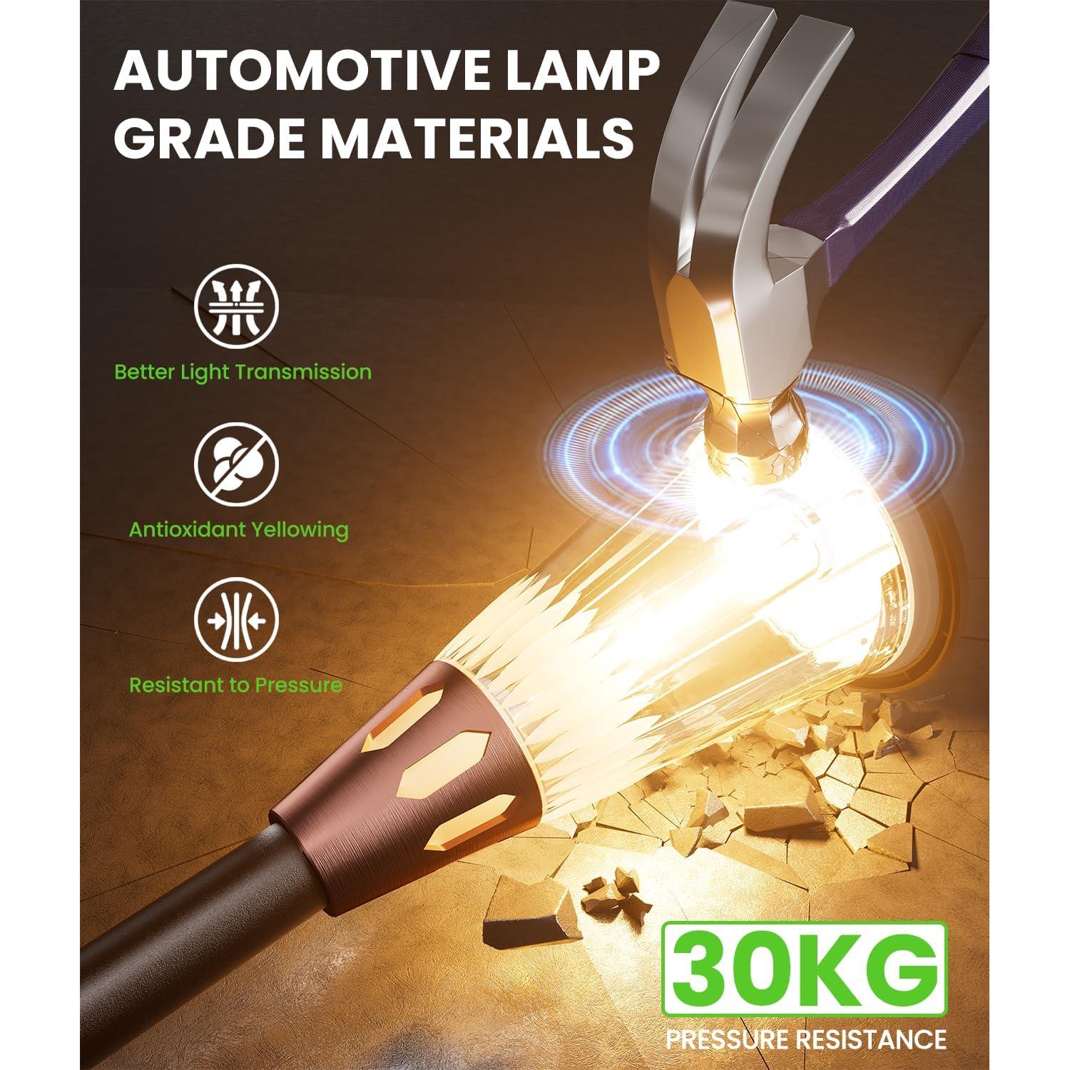 Luces de Camino Solares BITPOTT 8 Pzas Cálidas y Frías IP65