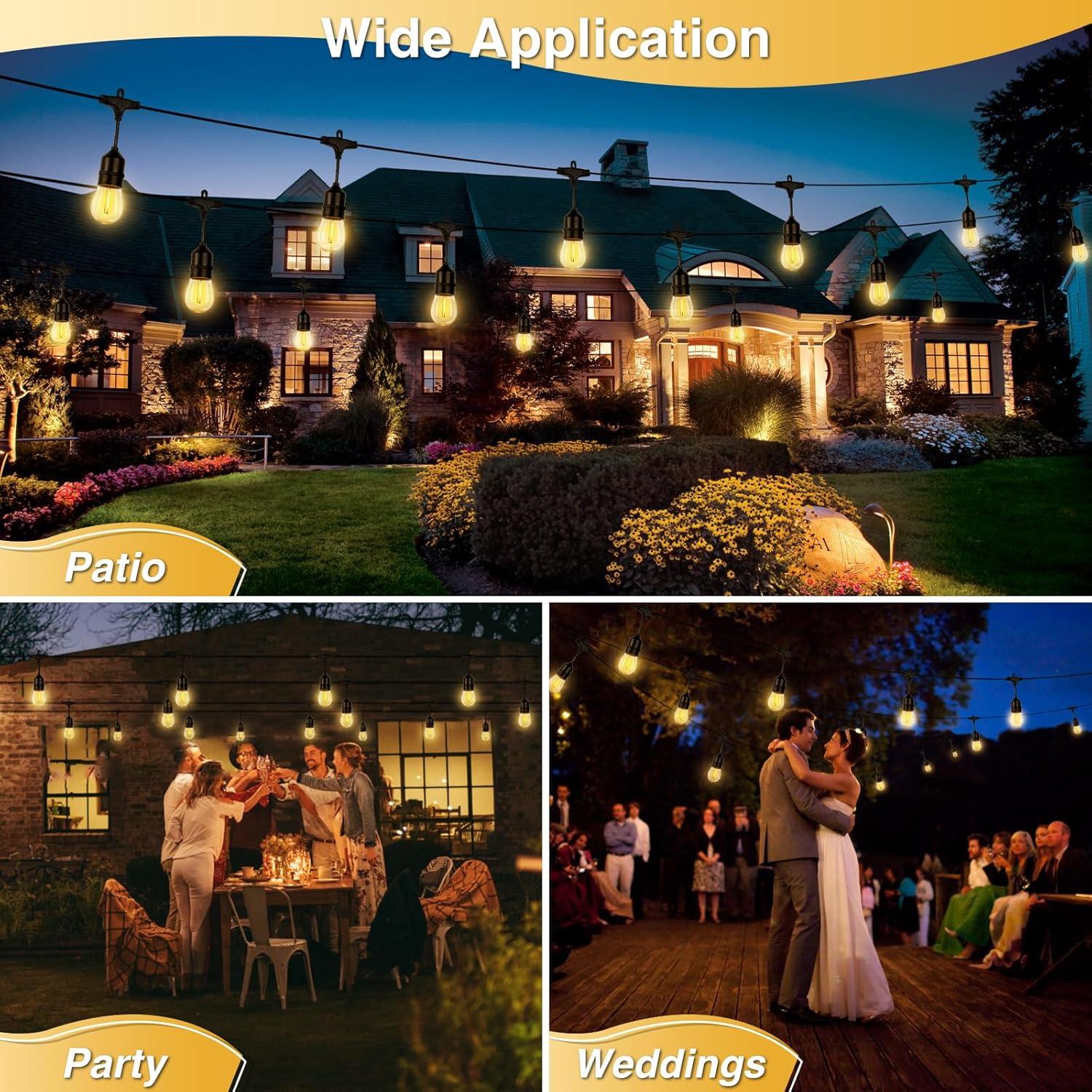 Luces de Cadena Solares ZJOJO 30M IP65 con Control Remoto