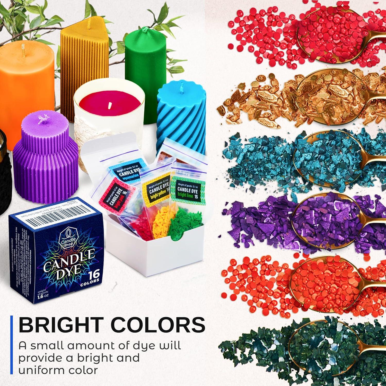 Tinte para Velas de Soja Candle Shop - 16 Chips Arcoíris