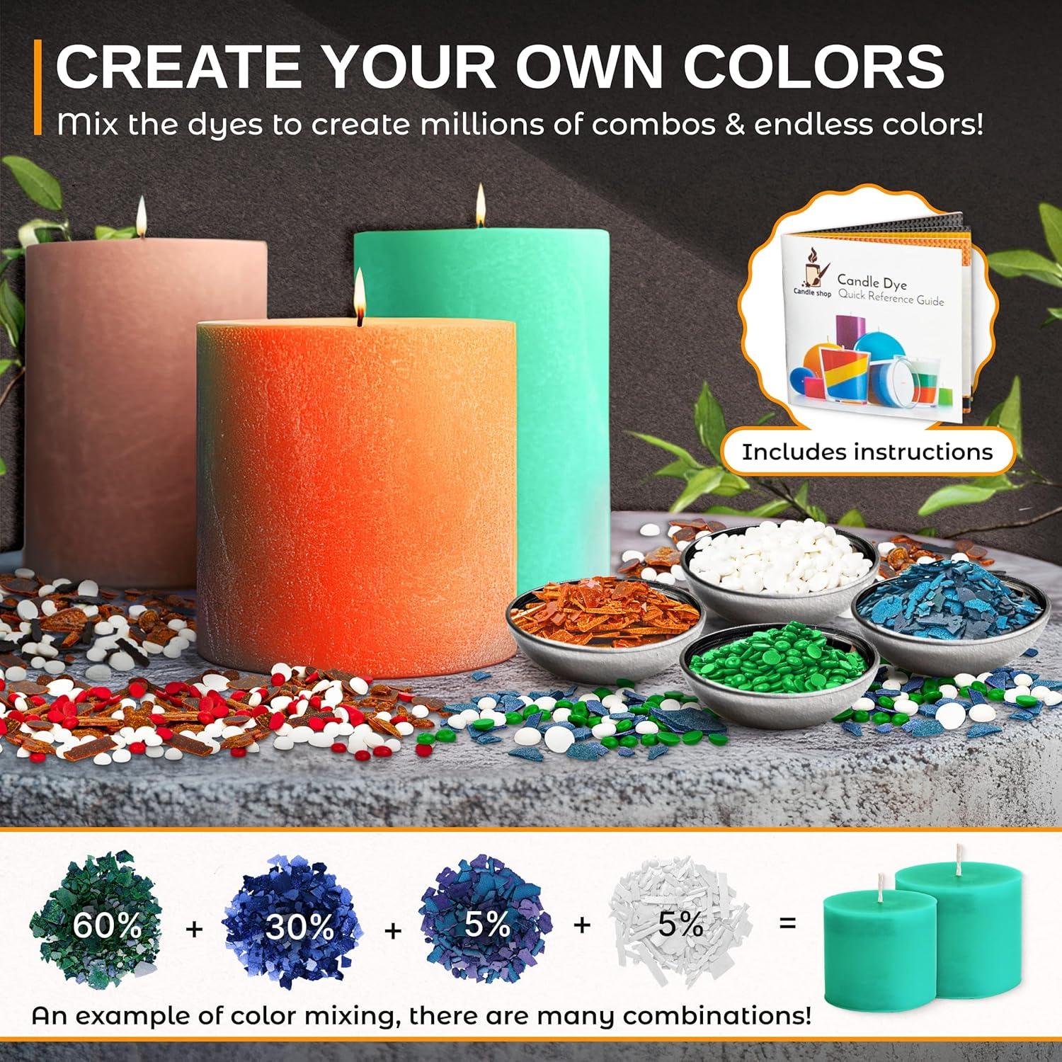 Tinte para Velas de Soja Candle Shop - 16 Chips Arcoíris