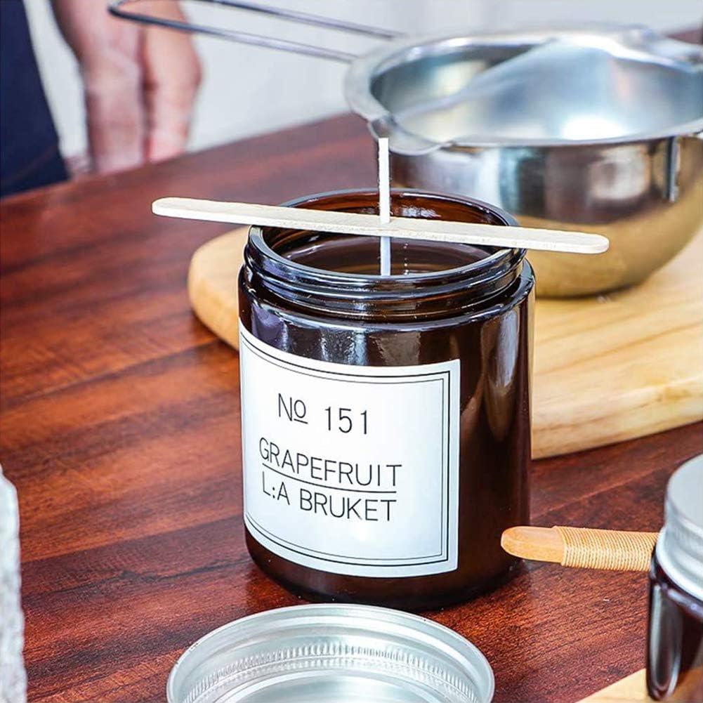 Mechas de Vela 15.24 cm Antunihood - 100 Pcs con Pegatinas y Soportes