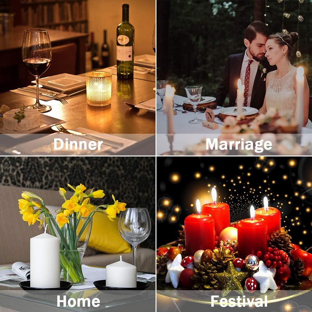 Mechas de Vela 15.24 cm Antunihood - 100 Pcs con Pegatinas y Soportes