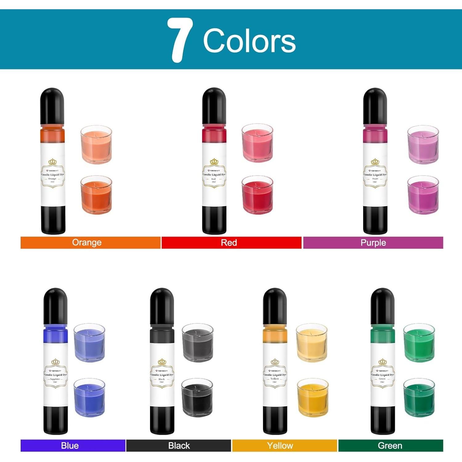 Tinte Líquido para Velas YRYM HT - 7 Colores 69.9 ml