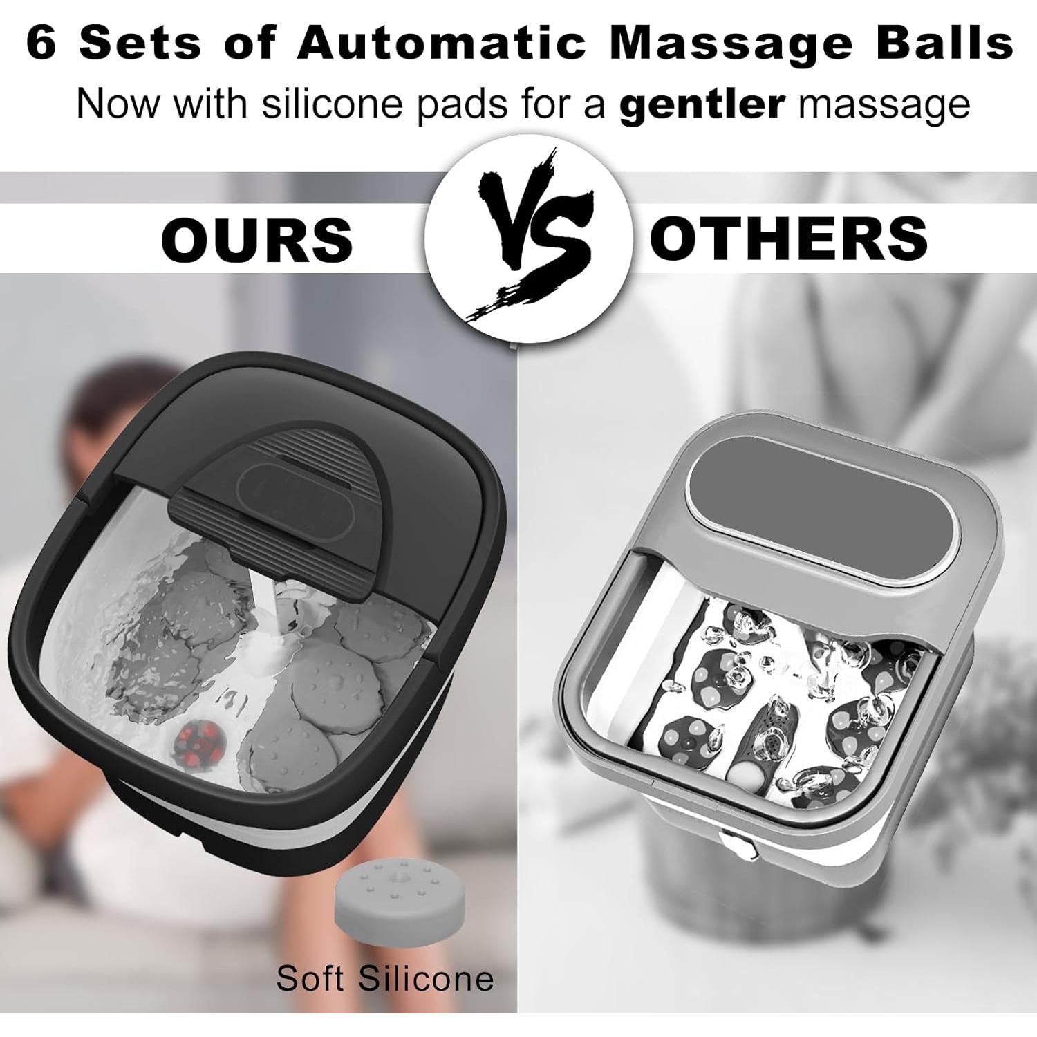 Bañera de pies plegable BEAUMOI con calor y control remoto