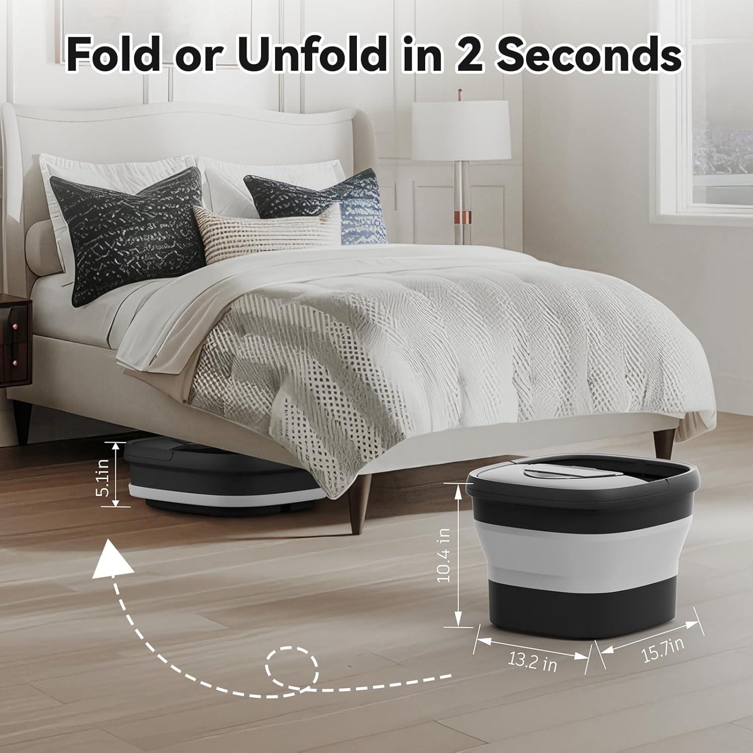 Bañera de pies plegable BEAUMOI con calor y control remoto