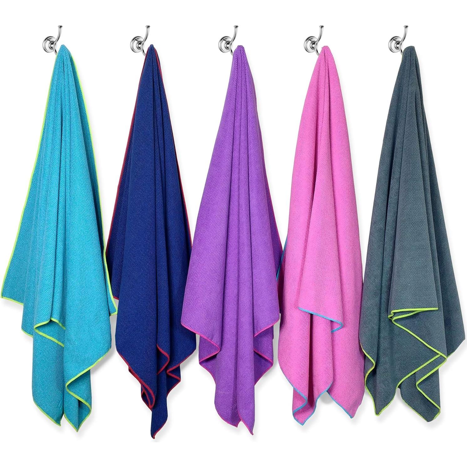 Toalla de Secado Rápido Flow con Capucha - Microfibra Azul