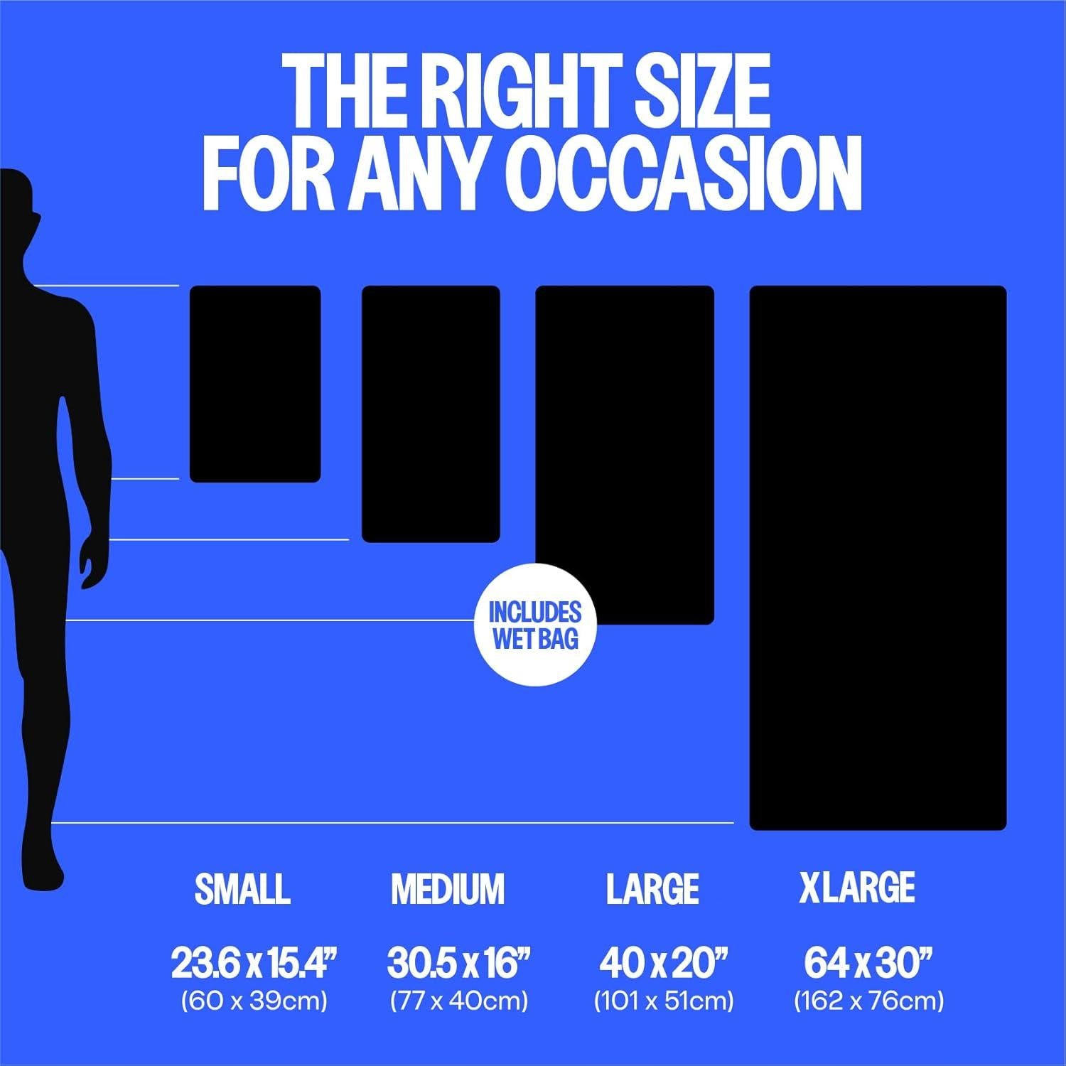 Toalla de Playa Microfibra Acteon 162.5x76.2cm Secado Rápido