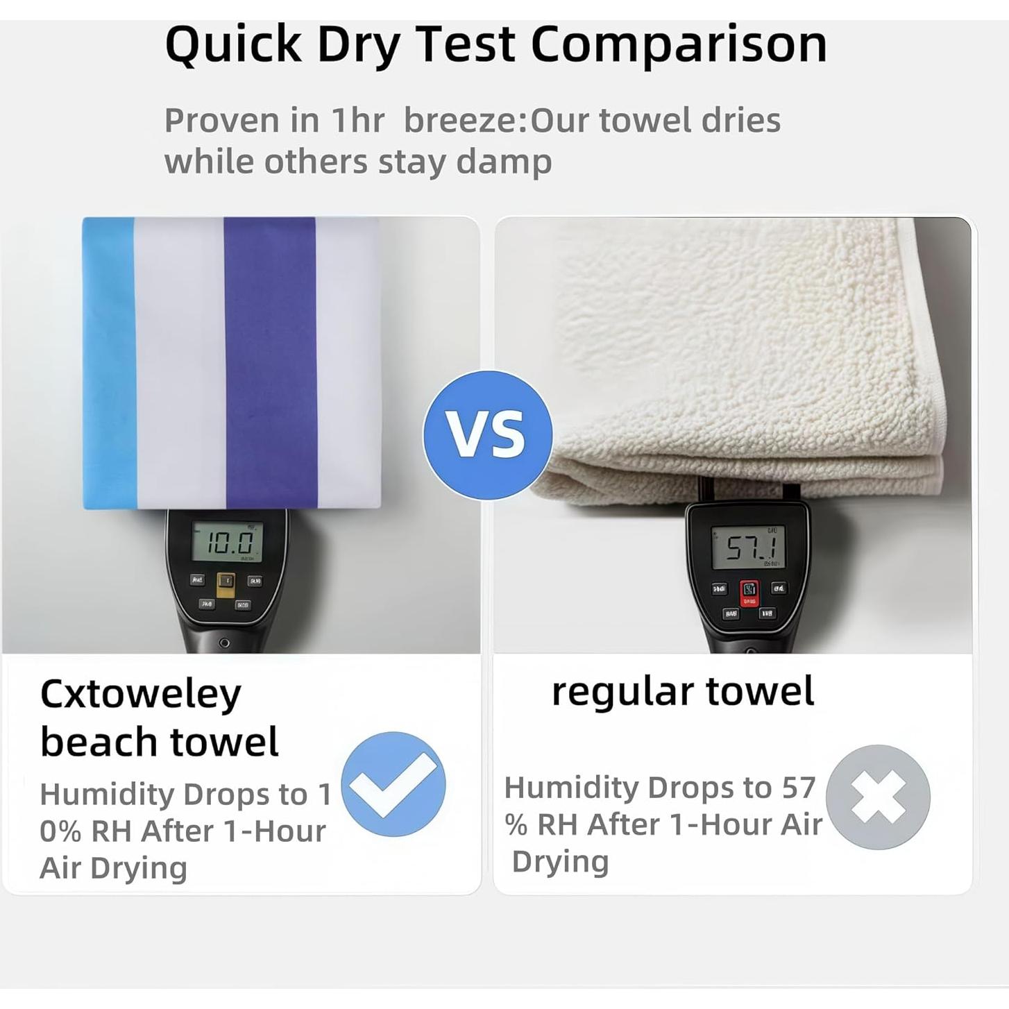 Toallas de Playa Microfibra Cxtoweley 178x89cm 2 Paquete Delfín