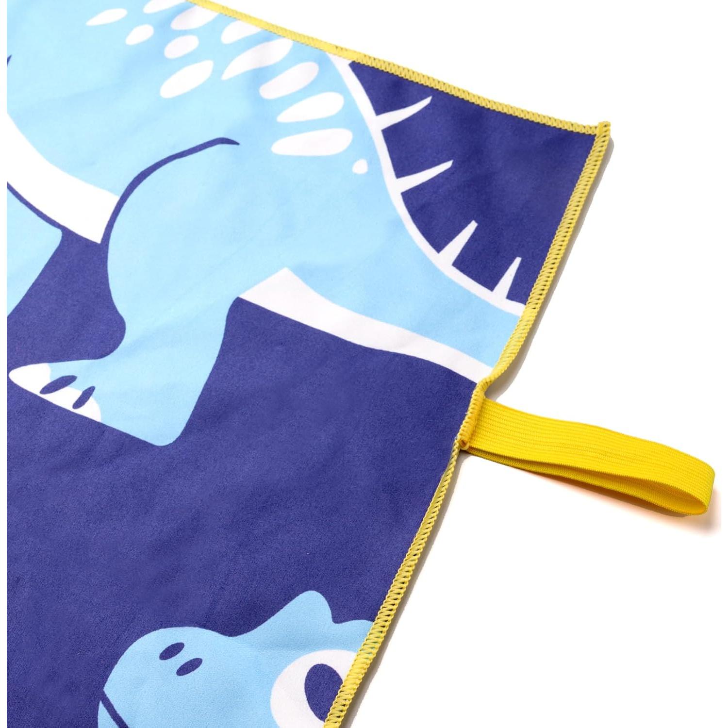 Toalla de Playa Microfibra Eunzel Dinosaurio Colorido 152x76cm