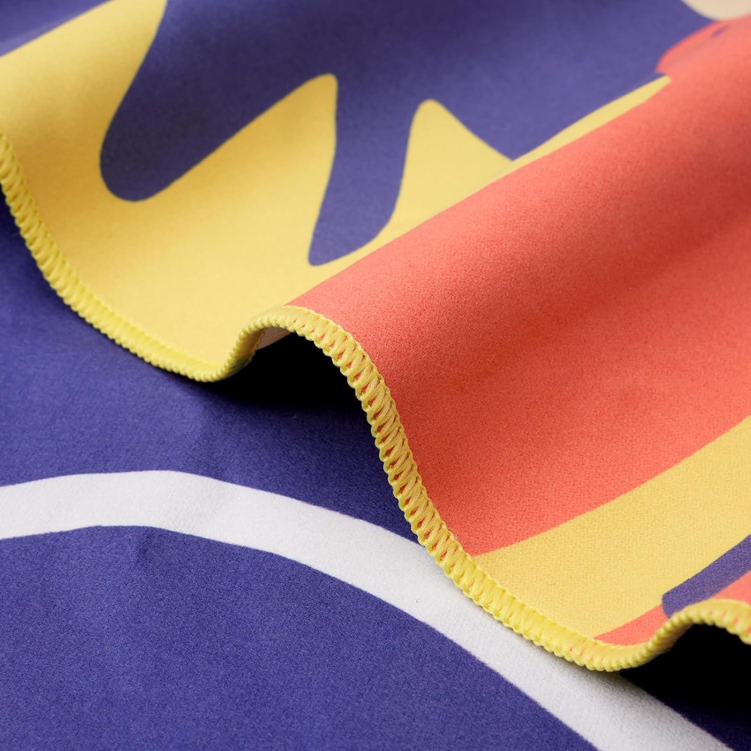 Toalla de Playa Microfibra Eunzel Dinosaurio Colorido 152x76cm