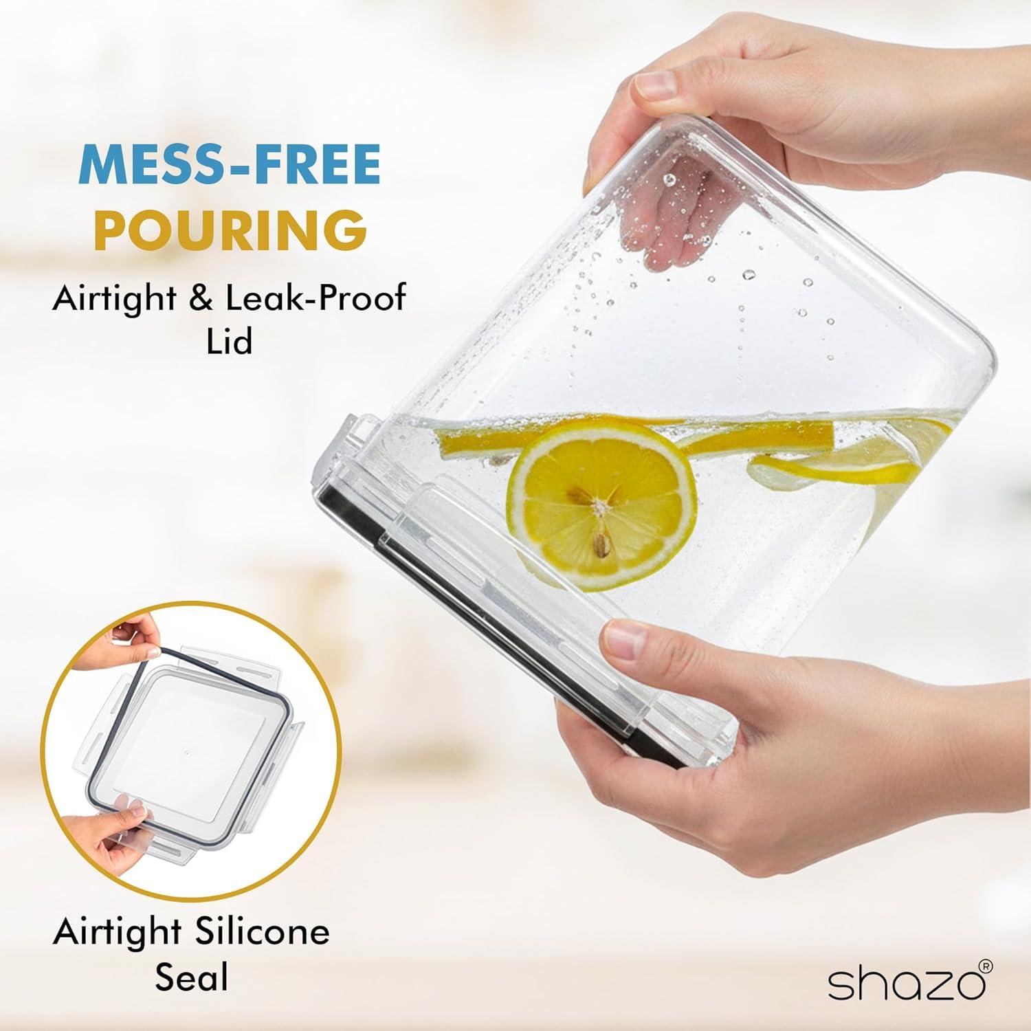 Conjunto de 3 Contenedores Herméticos Shazo 6L, 2.9L, 1.1L