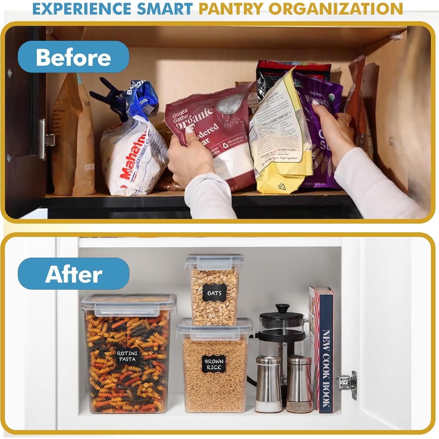 Conjunto de 3 Contenedores Herméticos Shazo 6L, 2.9L, 1.1L