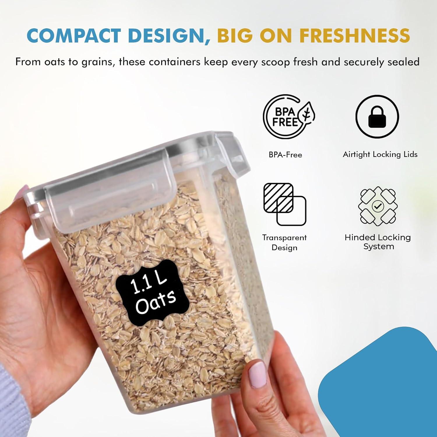 Conjunto de 3 Contenedores Herméticos Shazo 6L, 2.9L, 1.1L