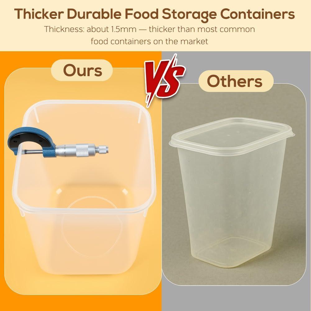 Juego de 4 Contenedores de Almacenamiento de Alimentos 5.3L