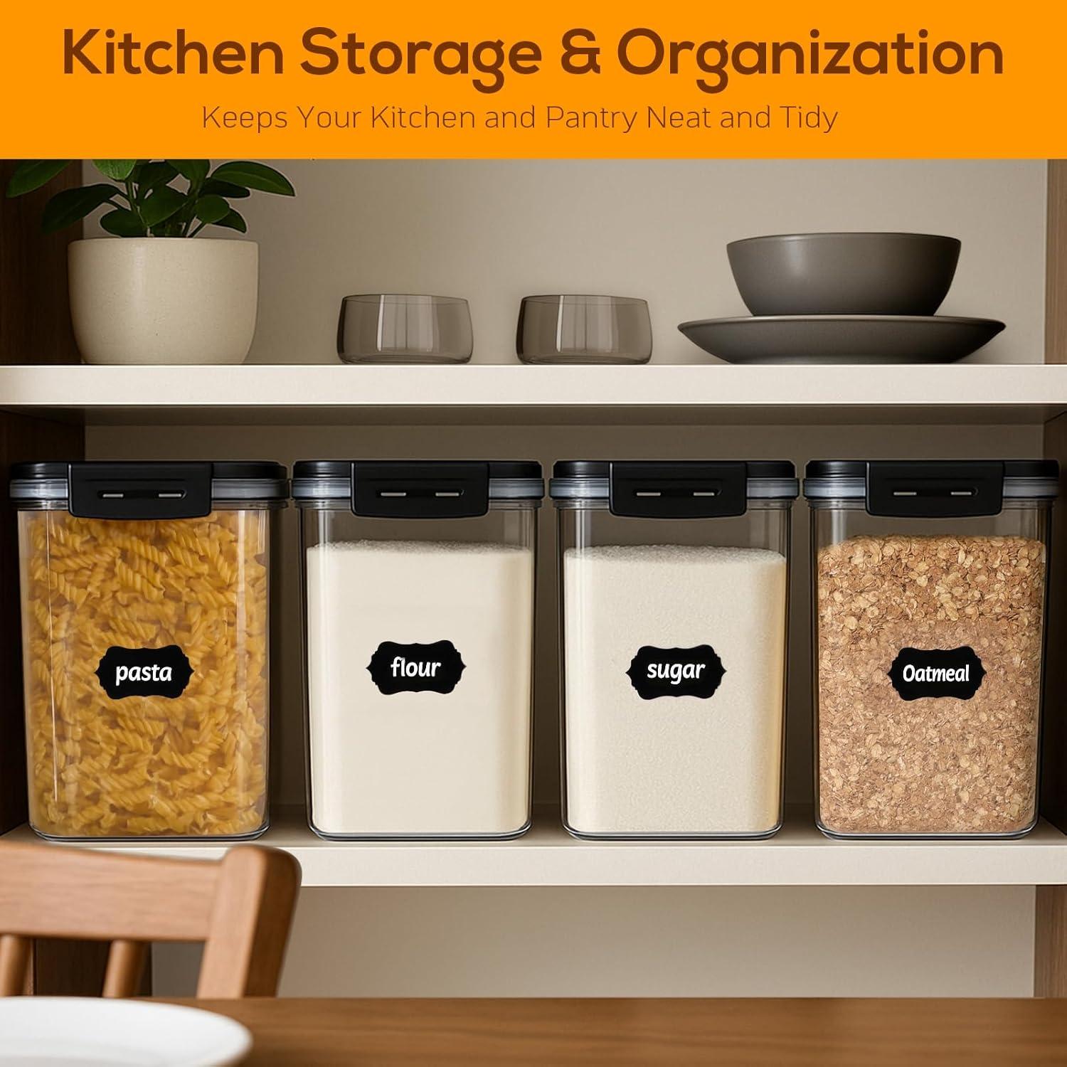 Juego de 4 Contenedores de Almacenamiento de Alimentos 5.3L