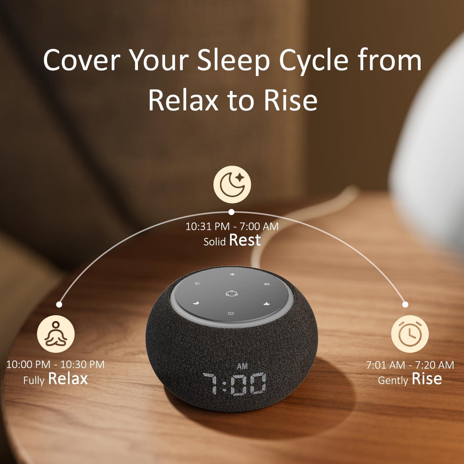 Reloj Despertador Hotmoon Luna Pro con 507 Sonidos y Luz