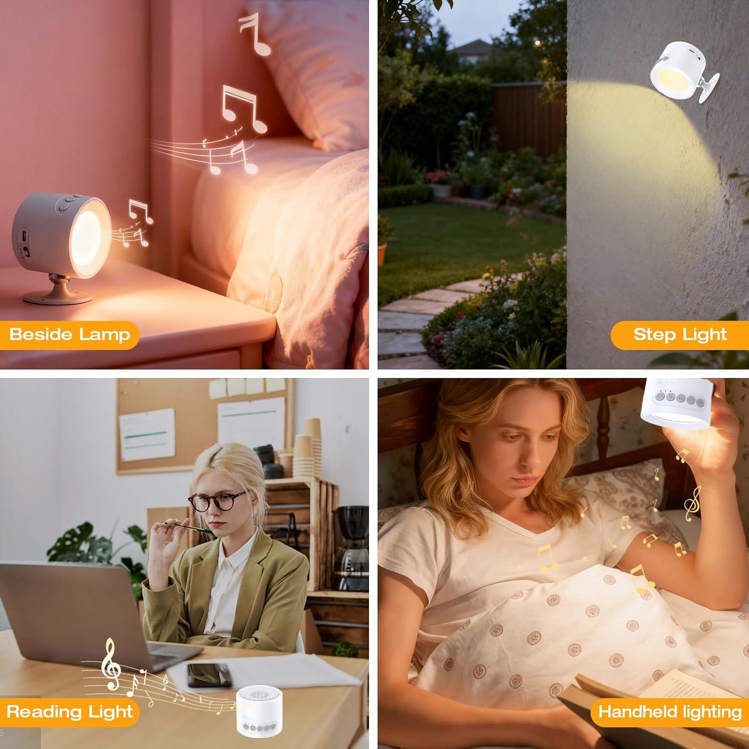 Máquina de Sonido Blanco VanSmaGo con Luz Nocturna 2200mAh