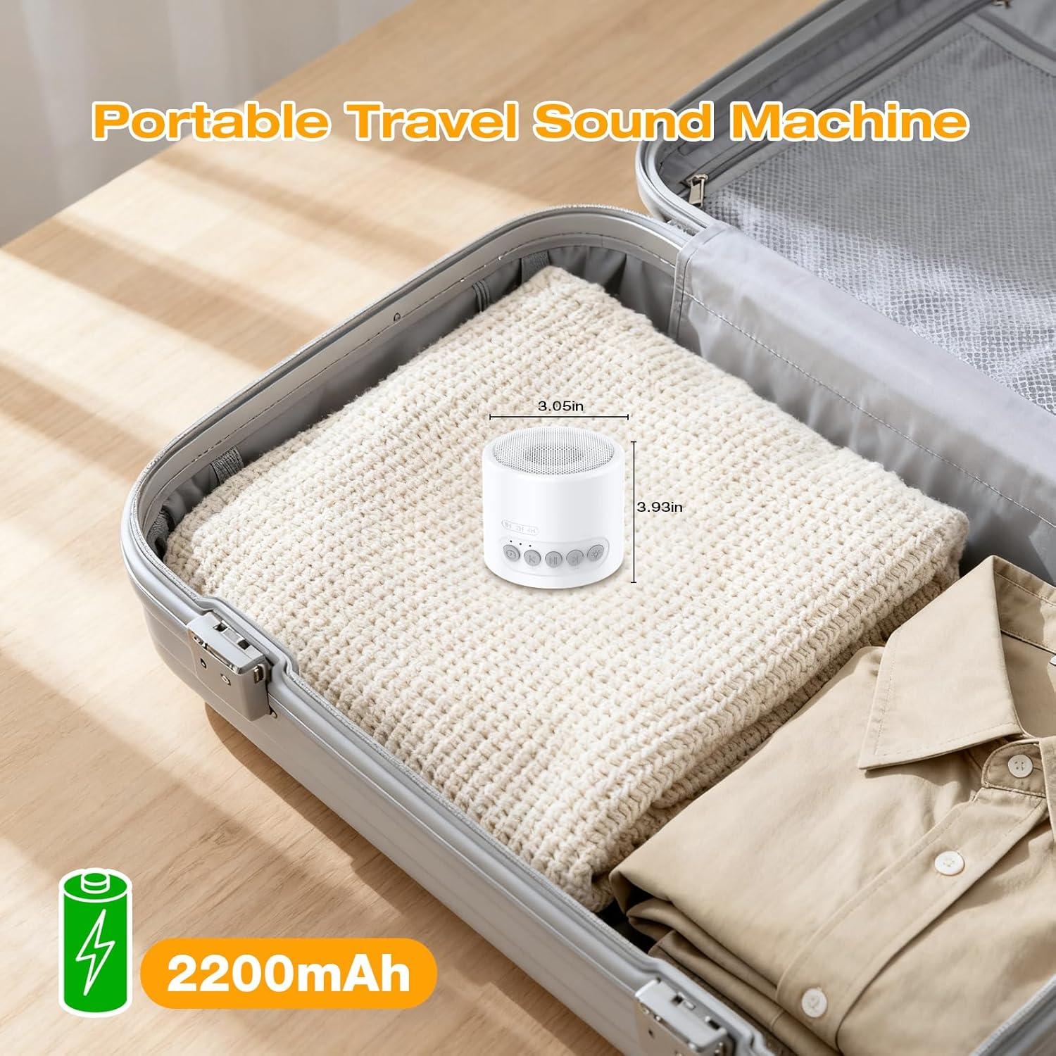 Máquina de Sonido Blanco VanSmaGo con Luz Nocturna 2200mAh