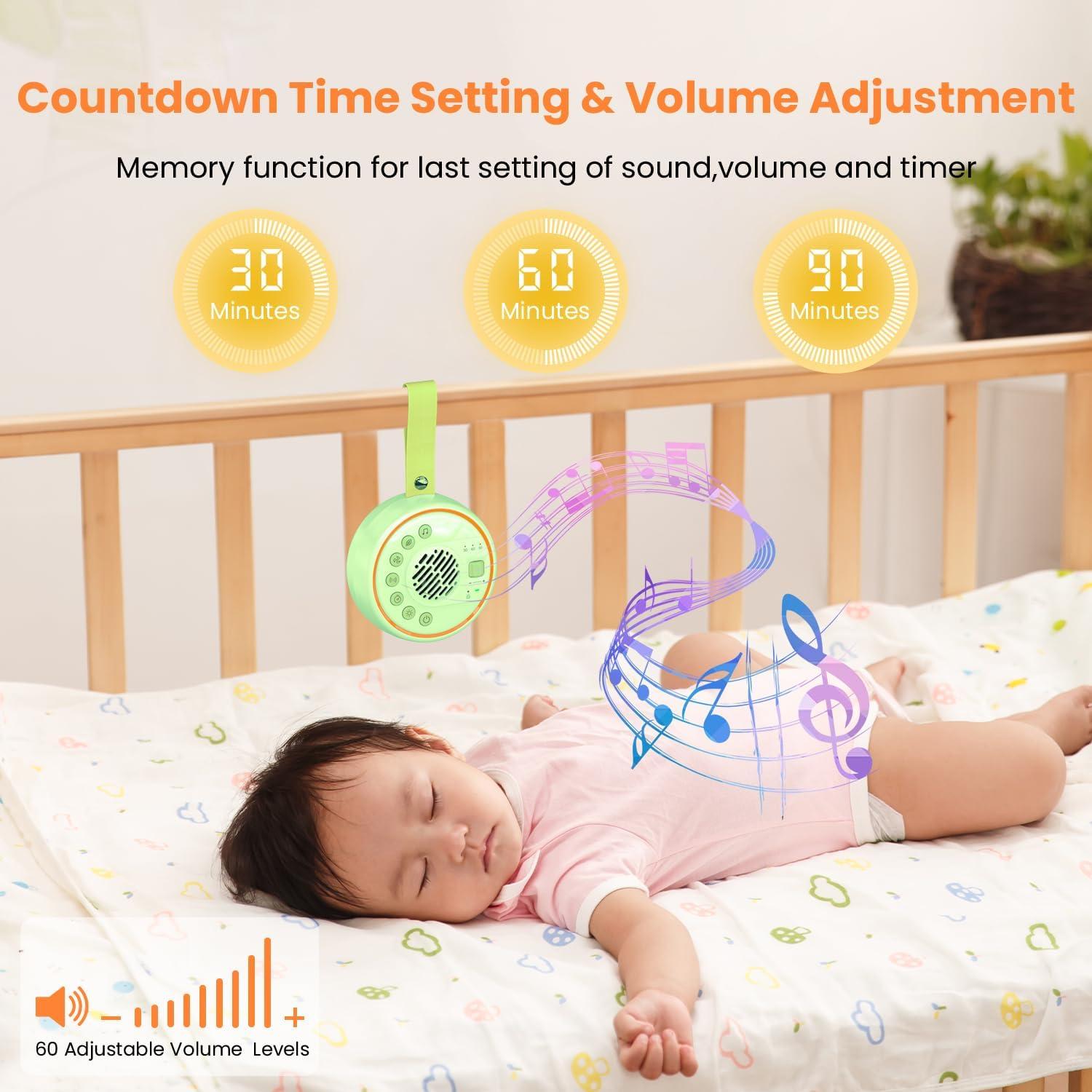 Máquina de Ruido Blanco Portátil Lemnoi SU7 con 22 Sonidos